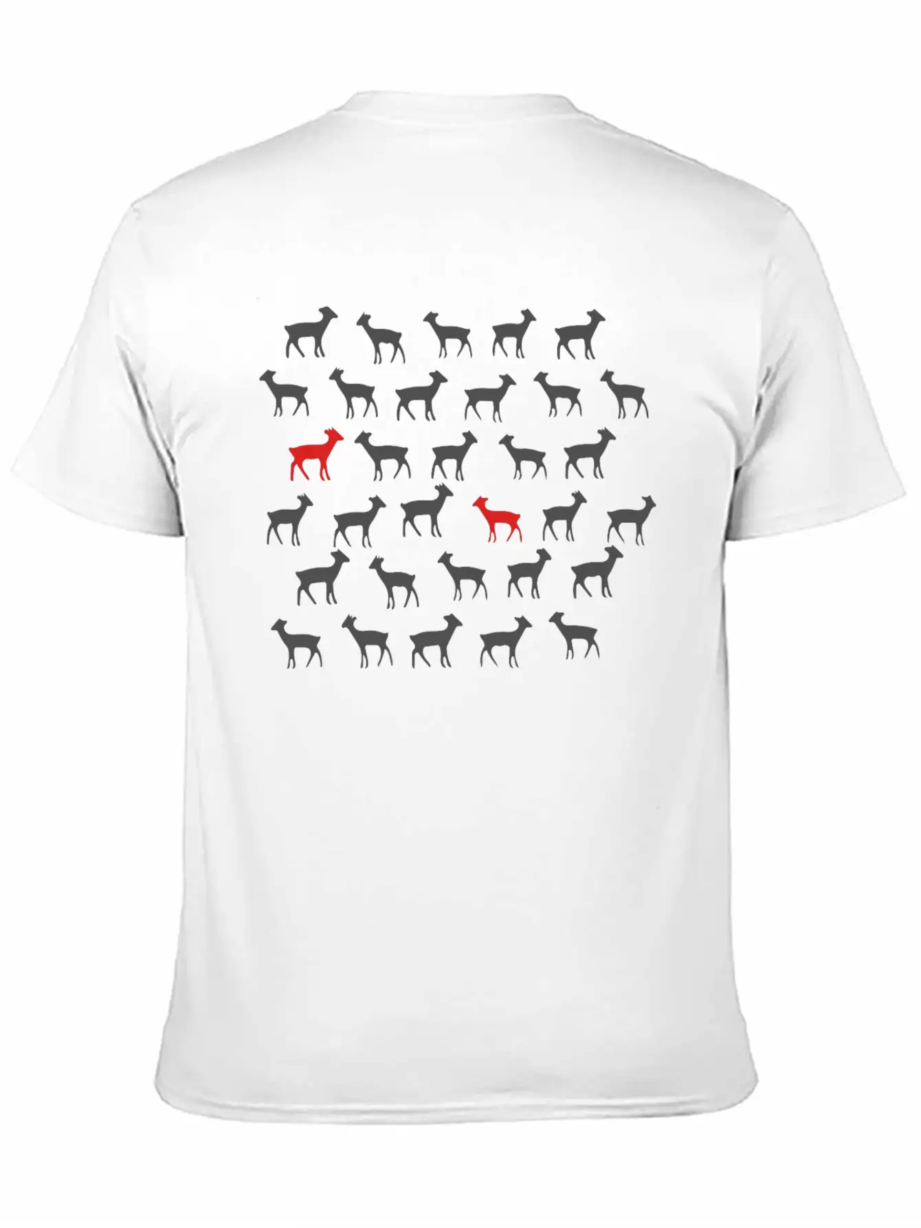 Animal Pattern Unisex Casual T-Shirt – Clean Design For Daily Comfort