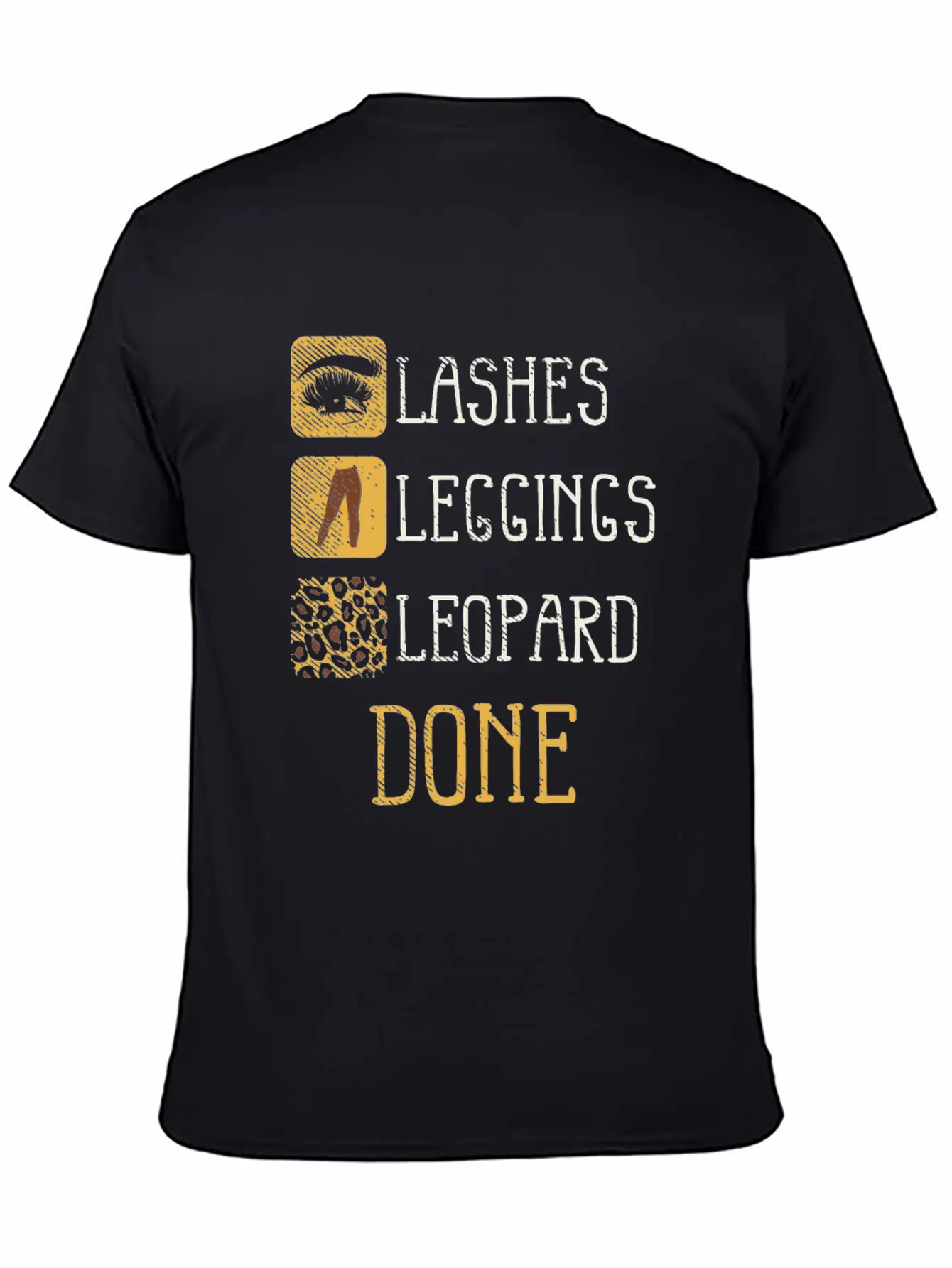 Animal Print Makeup Beauty - Lashes And Leopard Classic Fit Graphic Tee For Daily Comfort – Unisex Cotton Shirt