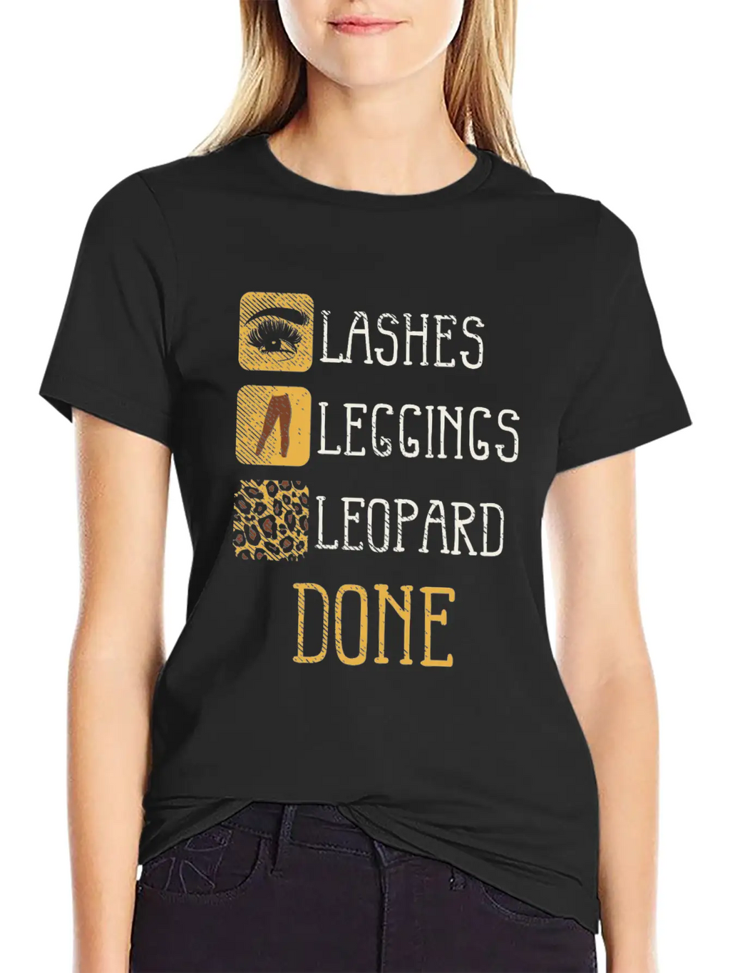 Animal Print Makeup Beauty - Lashes And Leopard Classic Fit Graphic Tee For Daily Comfort – Unisex Cotton Shirt