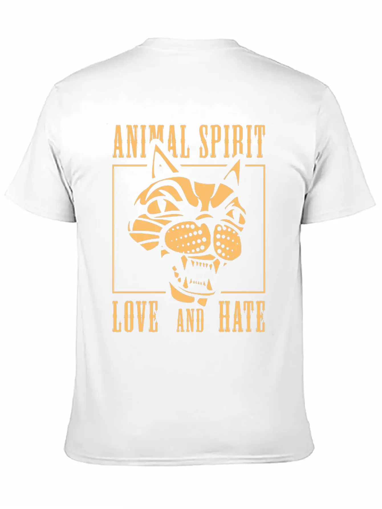 Animal Spirit Love And Hate Cat Unisex Casual T-Shirt – Clean Design For Daily Comfort