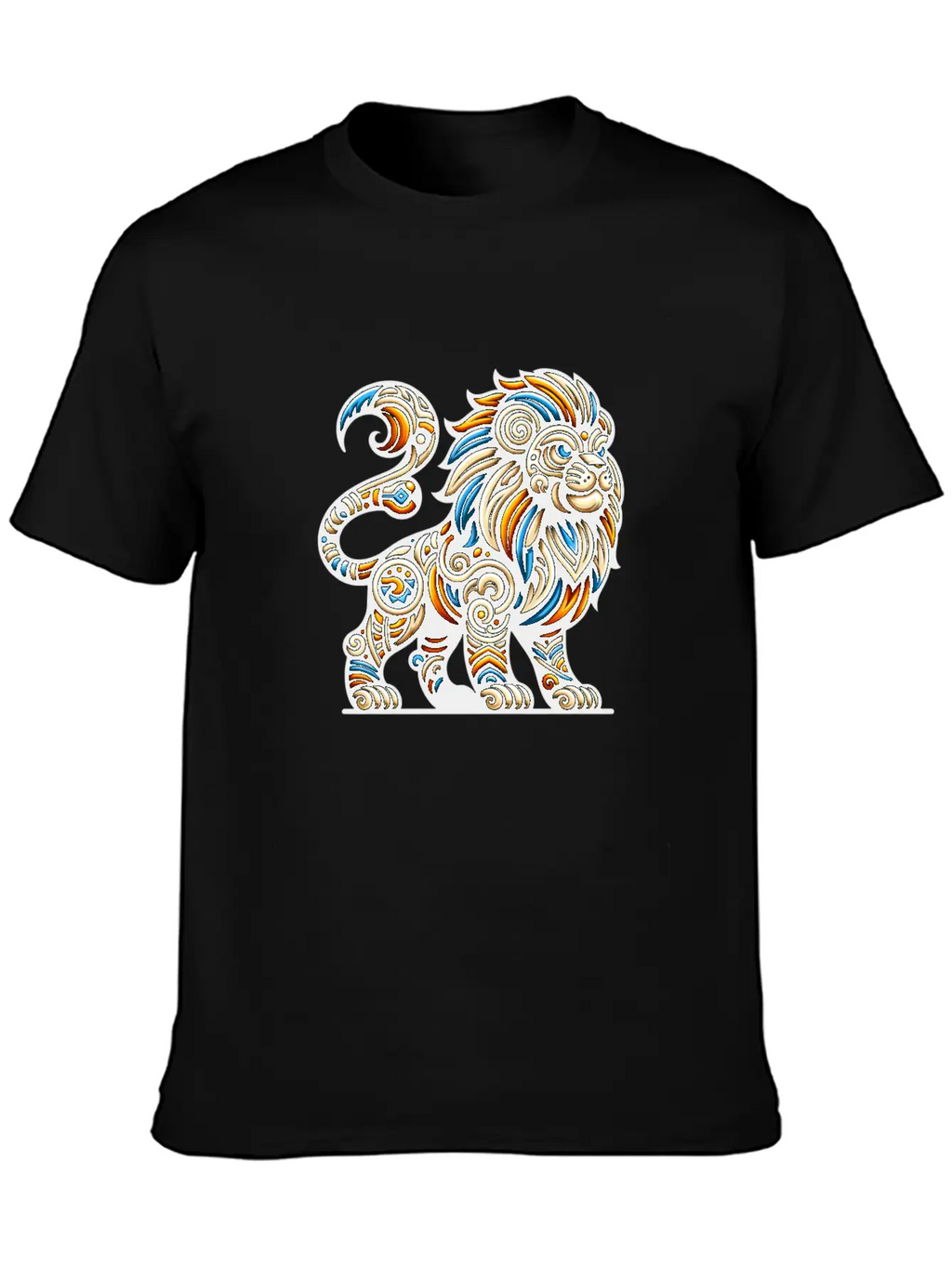 ANIMAL TOTEM - LION - 7 Lightweight Cotton T-Shirt – Daily Comfort Graphic Shirt