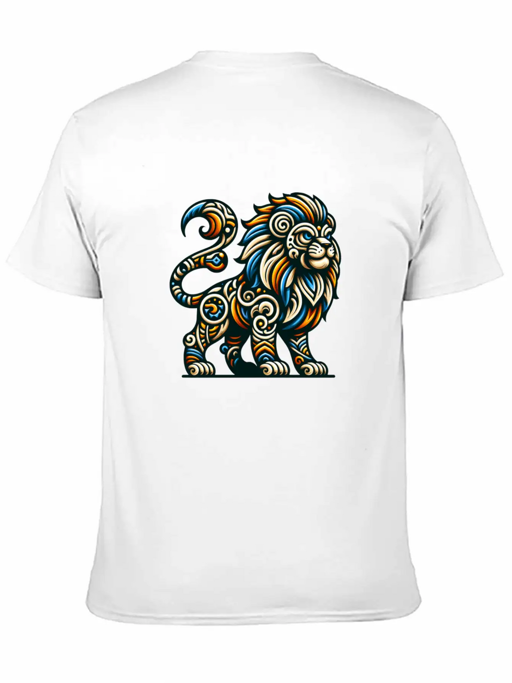 ANIMAL TOTEM - LION - 7 Lightweight Cotton T-Shirt – Daily Comfort Graphic Shirt