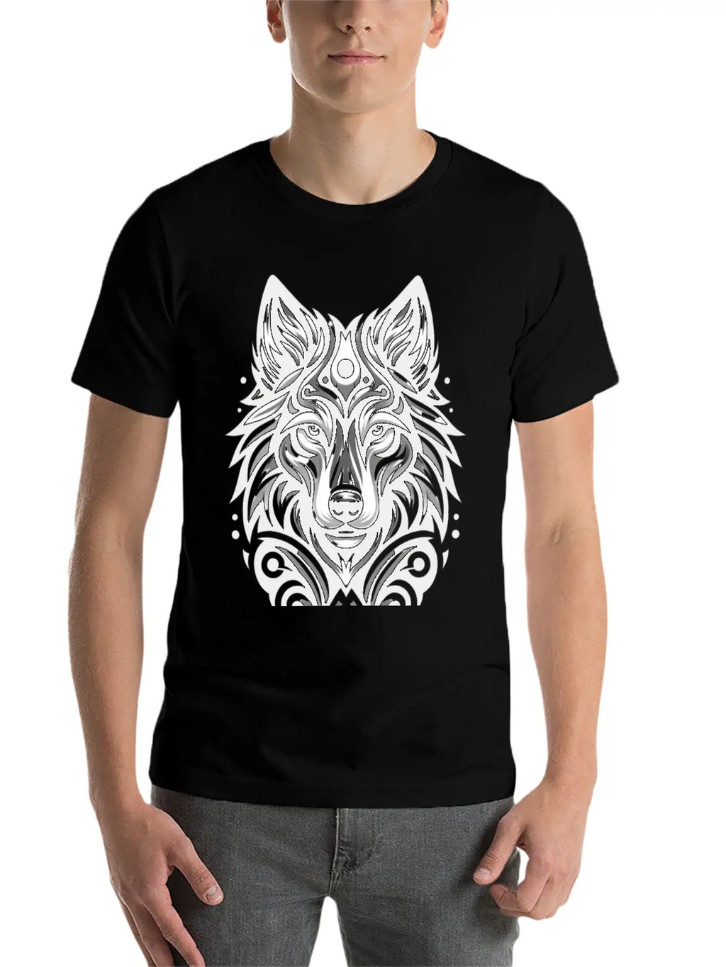 ANIMAL TOTEM - WOLF - 1 Classic Fit Graphic Tee For Daily Comfort – Unisex Cotton Shirt
