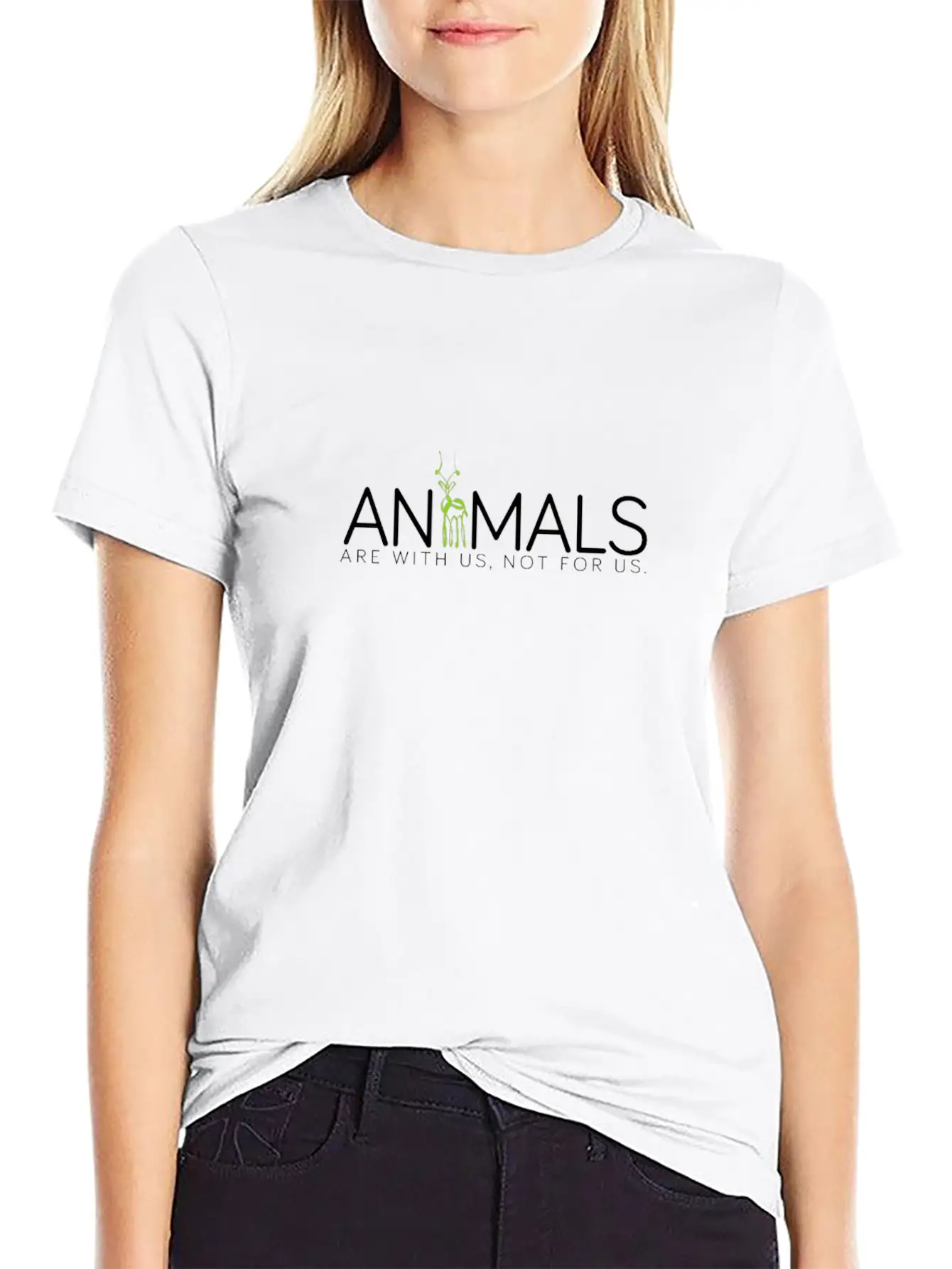 Animals Vegan Organic Save Planet Cruelty Veggie Stylish Everyday T-Shirt – Unisex Basic Cotton Tee