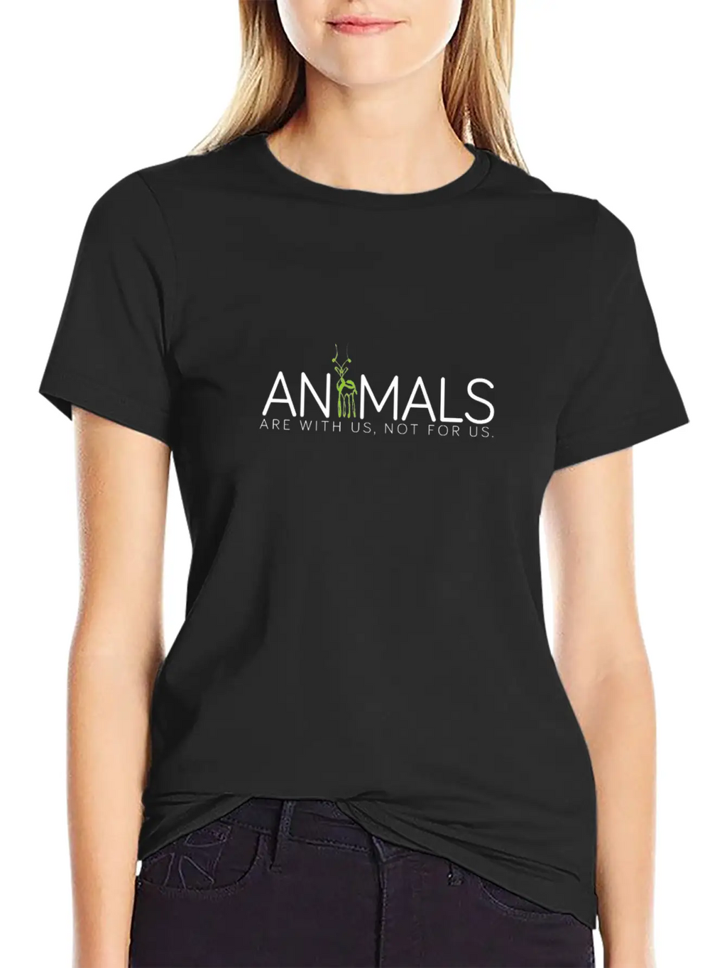 Animals Vegan Organic Save Planet Cruelty Veggie Stylish Everyday T-Shirt – Unisex Basic Cotton Tee