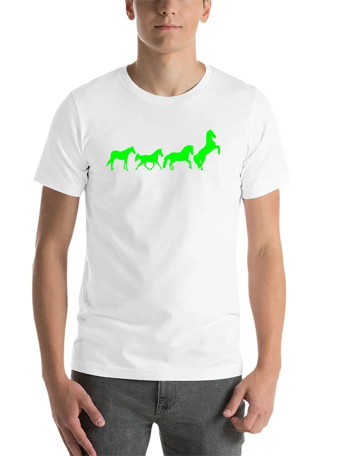 Animated Horse 2 Basic Graphic T-Shirt – Daily Comfort In Soft Cotton