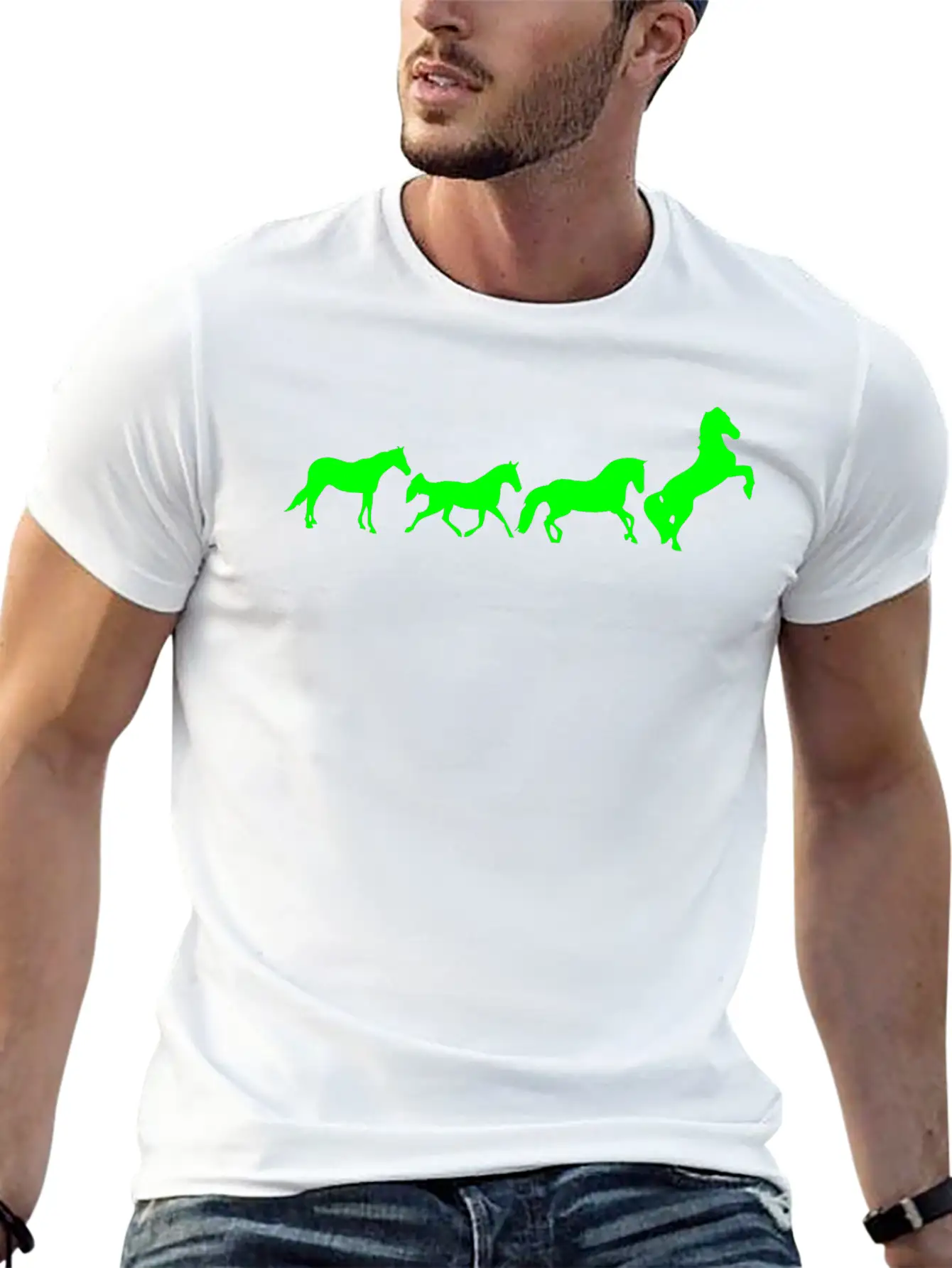 Animated Horse 2 Basic Graphic T-Shirt – Daily Comfort In Soft Cotton