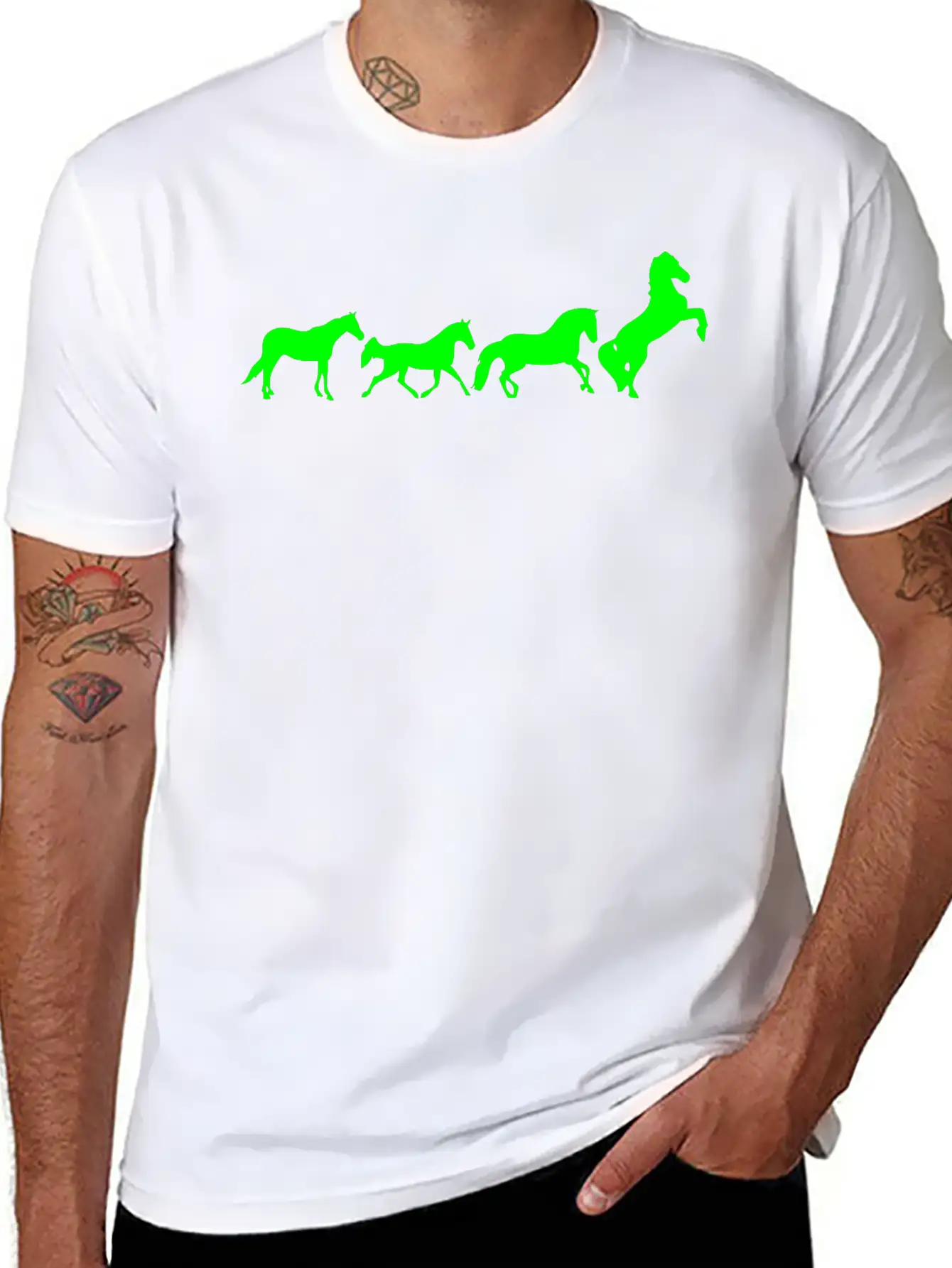 Animated Horse 2 Basic Graphic T-Shirt – Daily Comfort In Soft Cotton