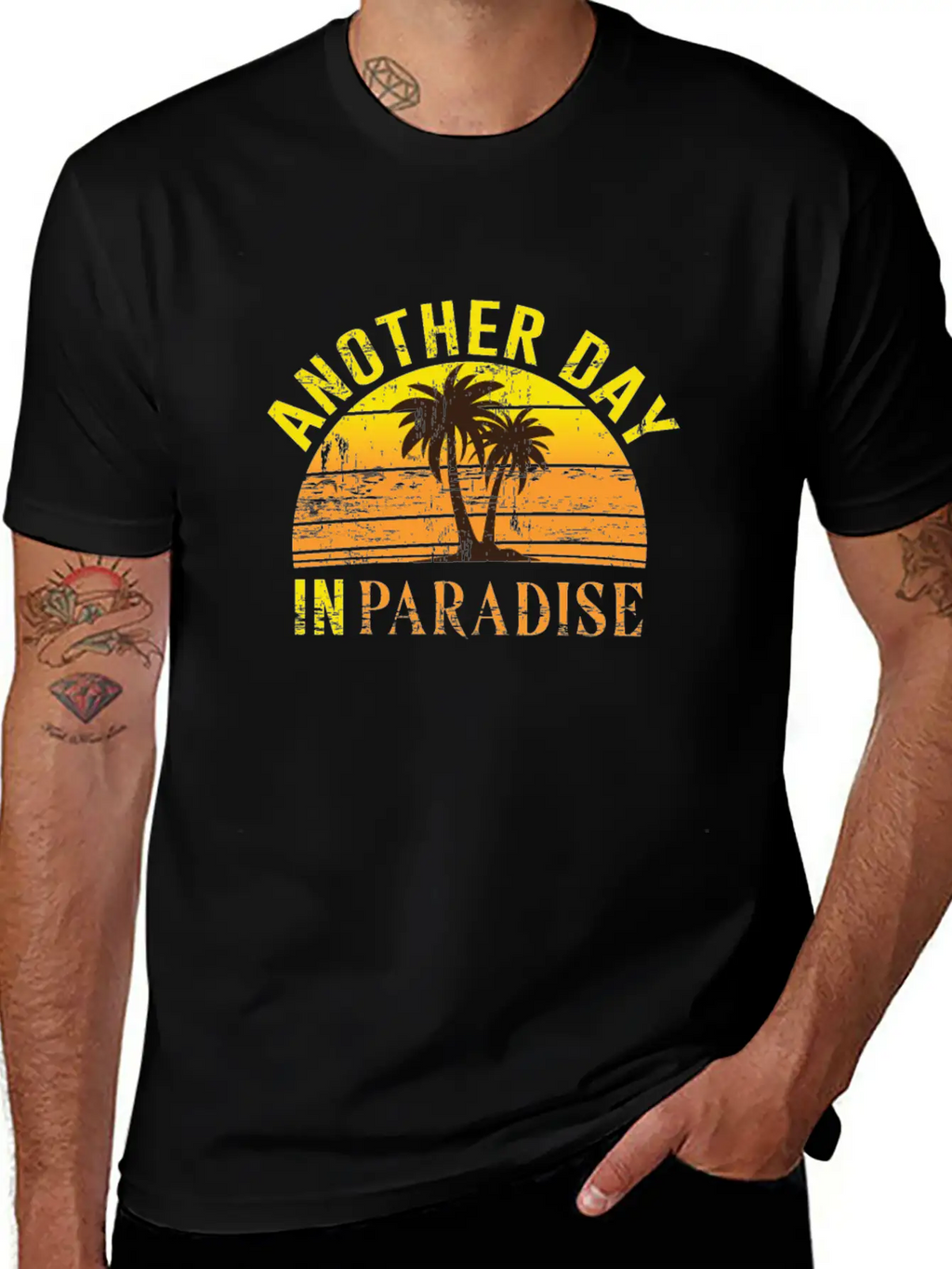 Another Day In Paradise Peaceful Beach Classic Fit Graphic Tee For Daily Comfort – Unisex Cotton Shirt