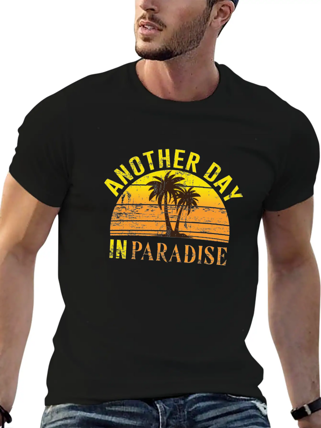 Another Day In Paradise Peaceful Beach Classic Fit Graphic Tee For Daily Comfort – Unisex Cotton Shirt