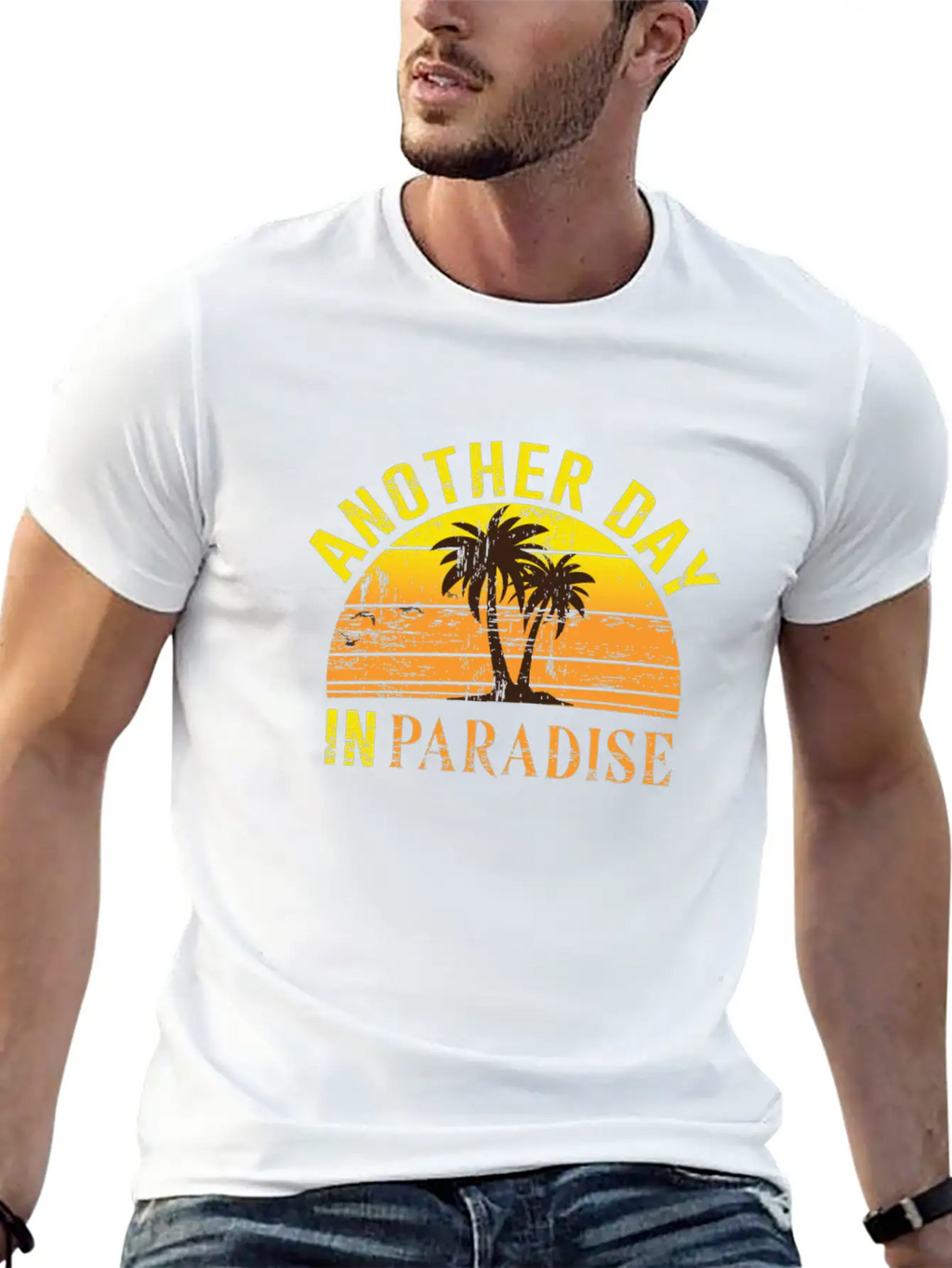 Another Day In Paradise Peaceful Beach Classic Fit Graphic Tee For Daily Comfort – Unisex Cotton Shirt