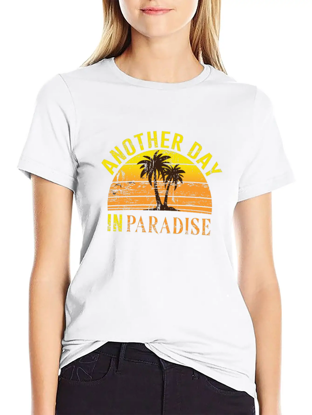 Another Day In Paradise Peaceful Beach Classic Fit Graphic Tee For Daily Comfort – Unisex Cotton Shirt