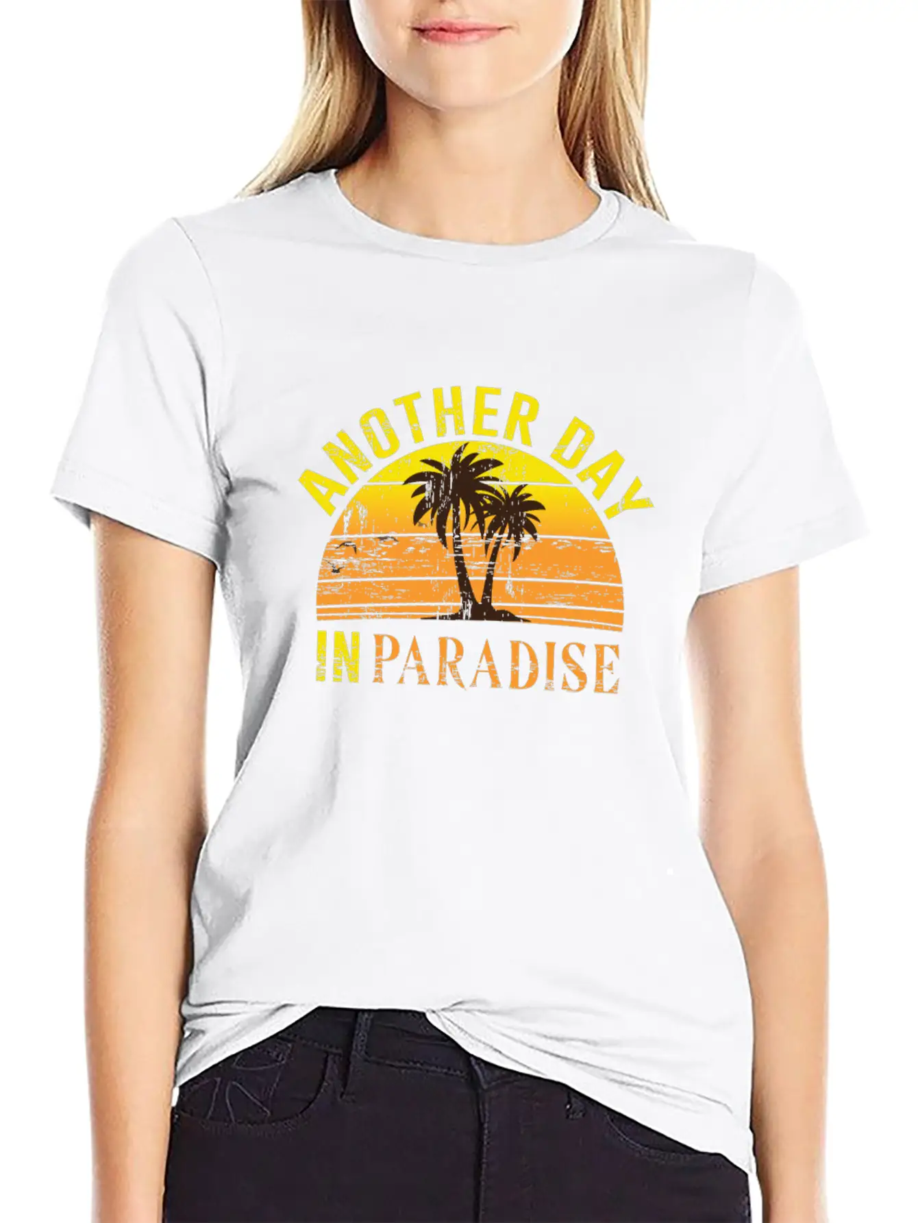 Another Day In Paradise Peaceful Beach Classic Fit Graphic Tee For Daily Comfort – Unisex Cotton Shirt