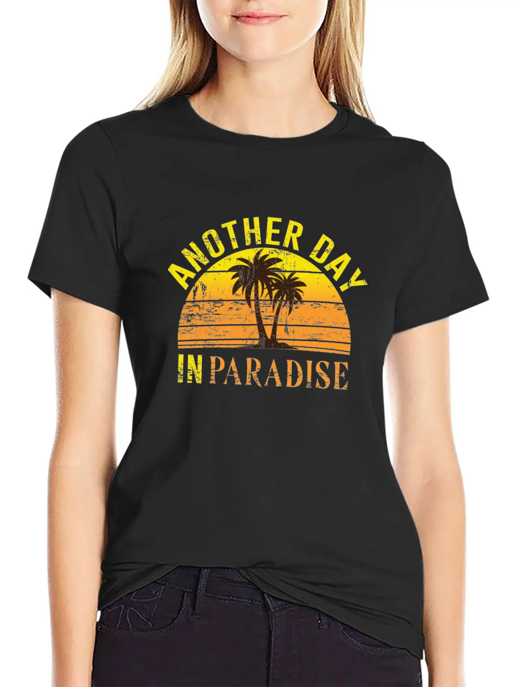 Another Day In Paradise Peaceful Beach Classic Fit Graphic Tee For Daily Comfort – Unisex Cotton Shirt