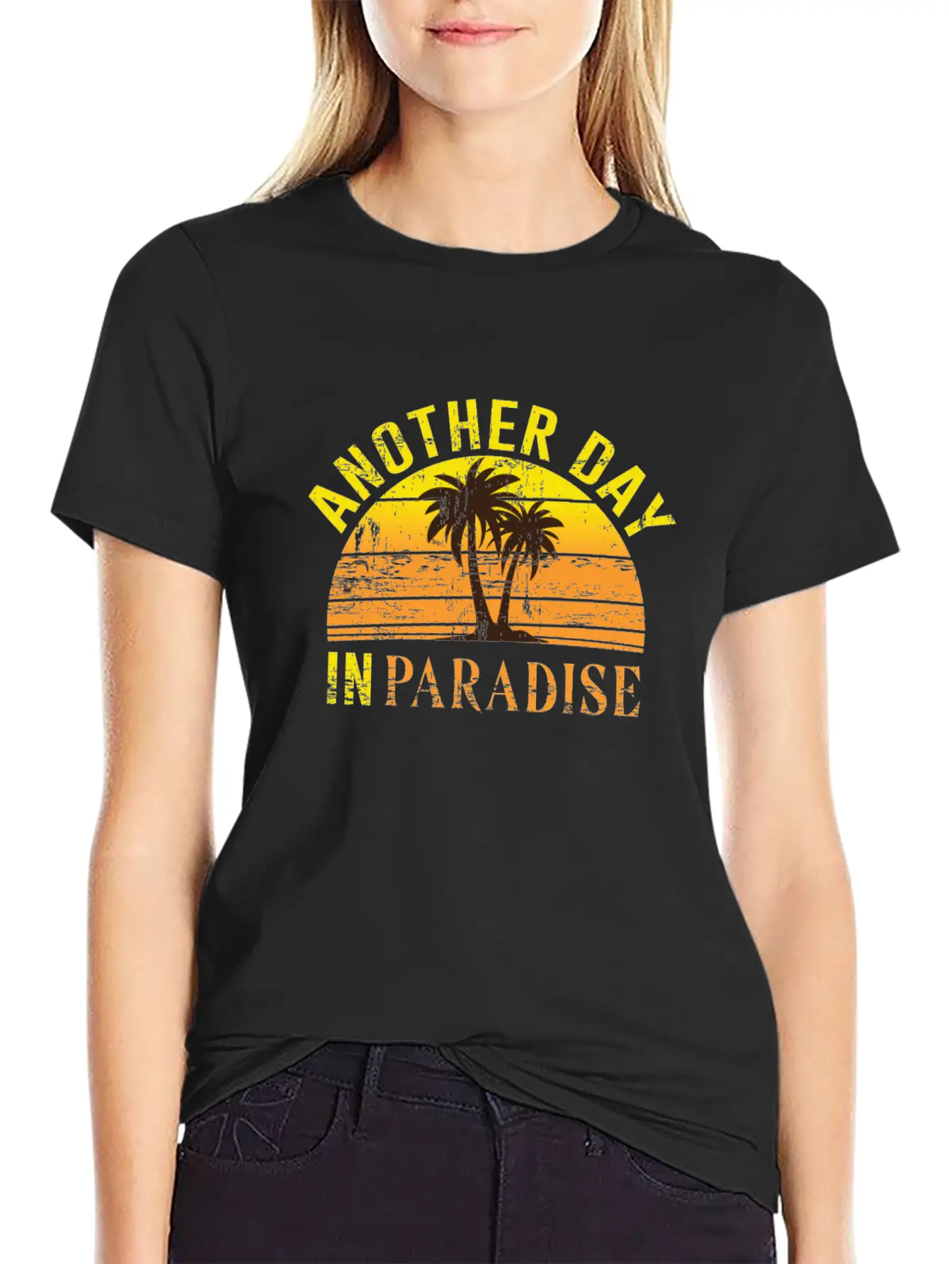 Another Day In Paradise Peaceful Beach Classic Fit Graphic Tee For Daily Comfort – Unisex Cotton Shirt