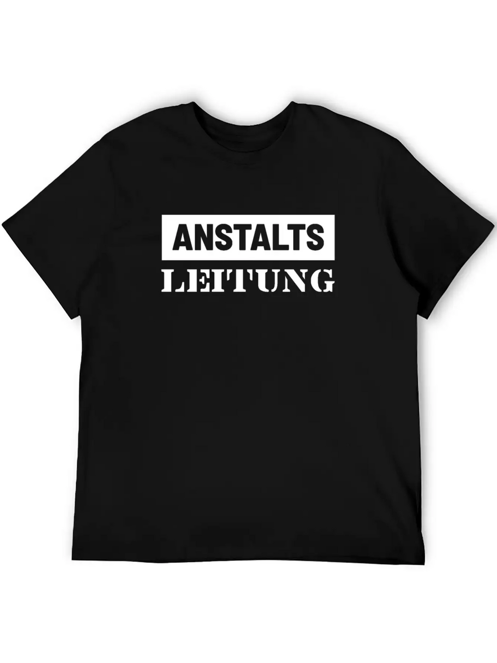 Anstalts Leitung Classic Crew Neck Graphic Tee – Everyday Minimal Look