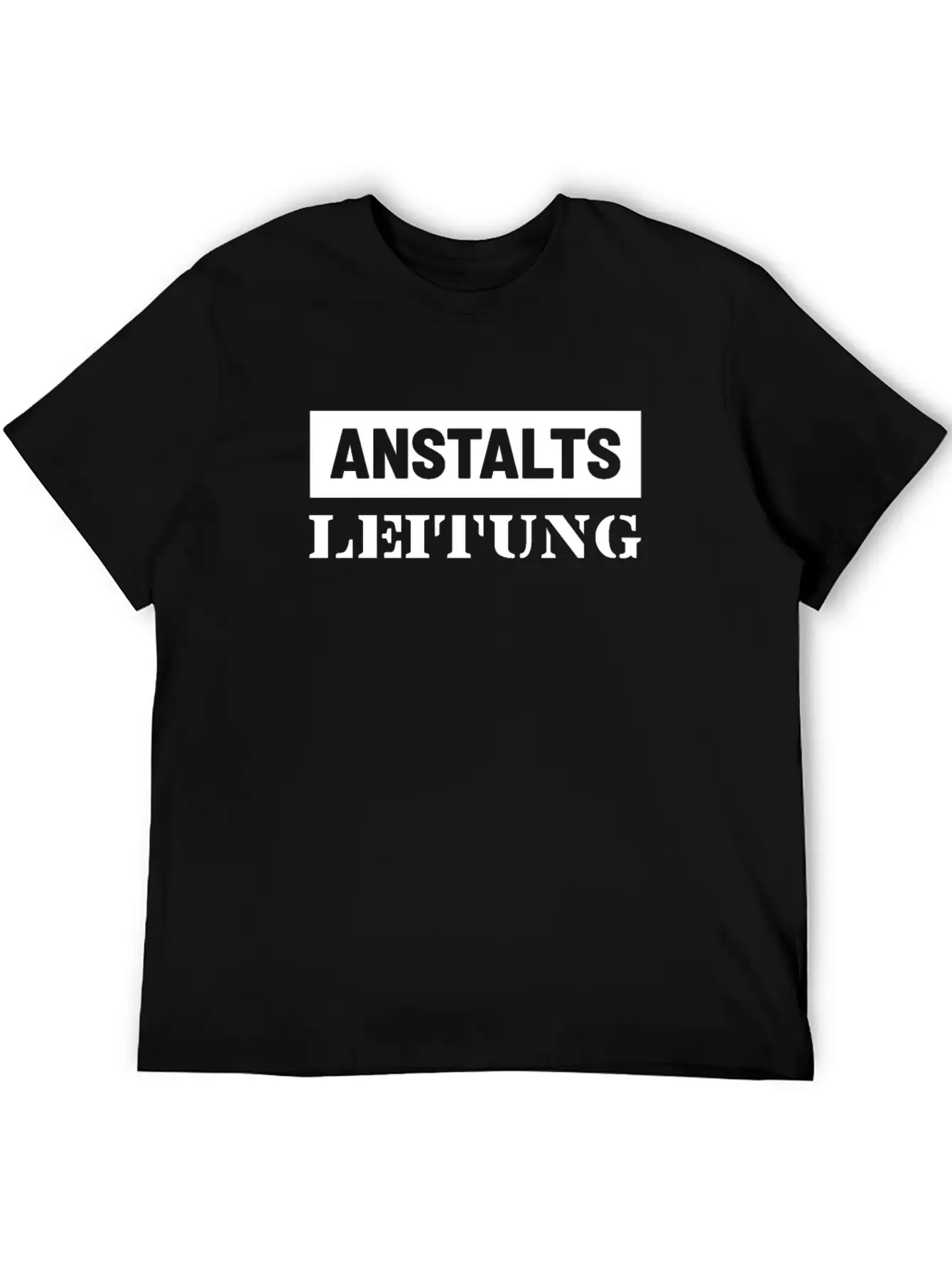 Anstalts Leitung Classic Crew Neck Graphic Tee – Everyday Minimal Look