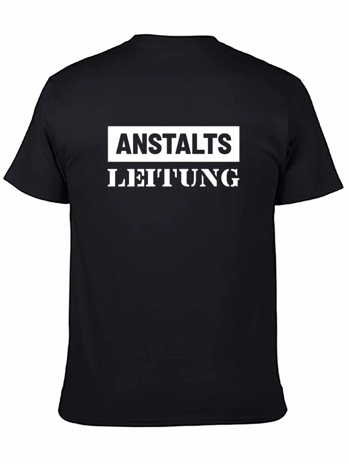 Anstalts Leitung Classic Crew Neck Graphic Tee – Everyday Minimal Look