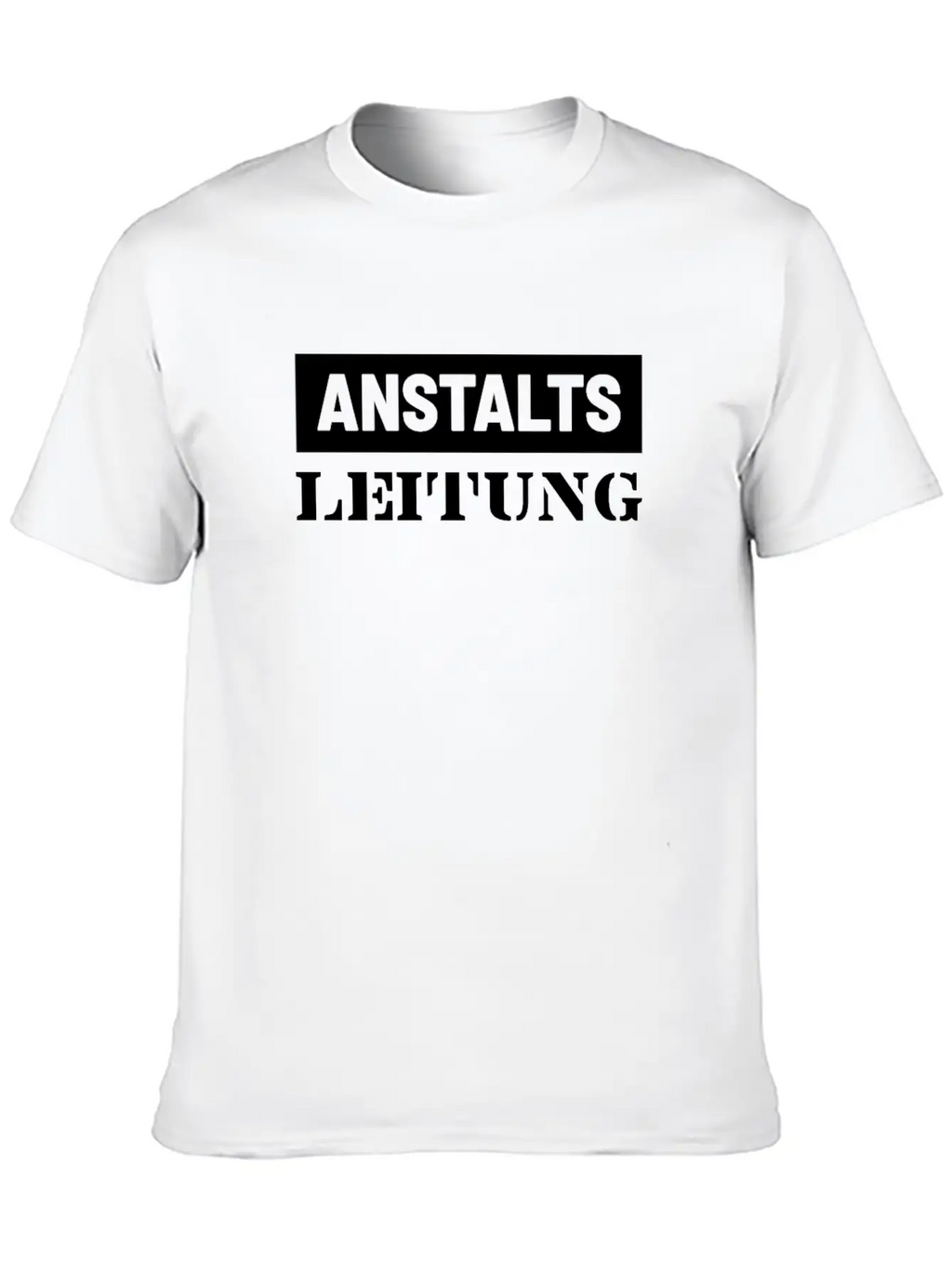 Anstalts Leitung Classic Crew Neck Graphic Tee – Everyday Minimal Look