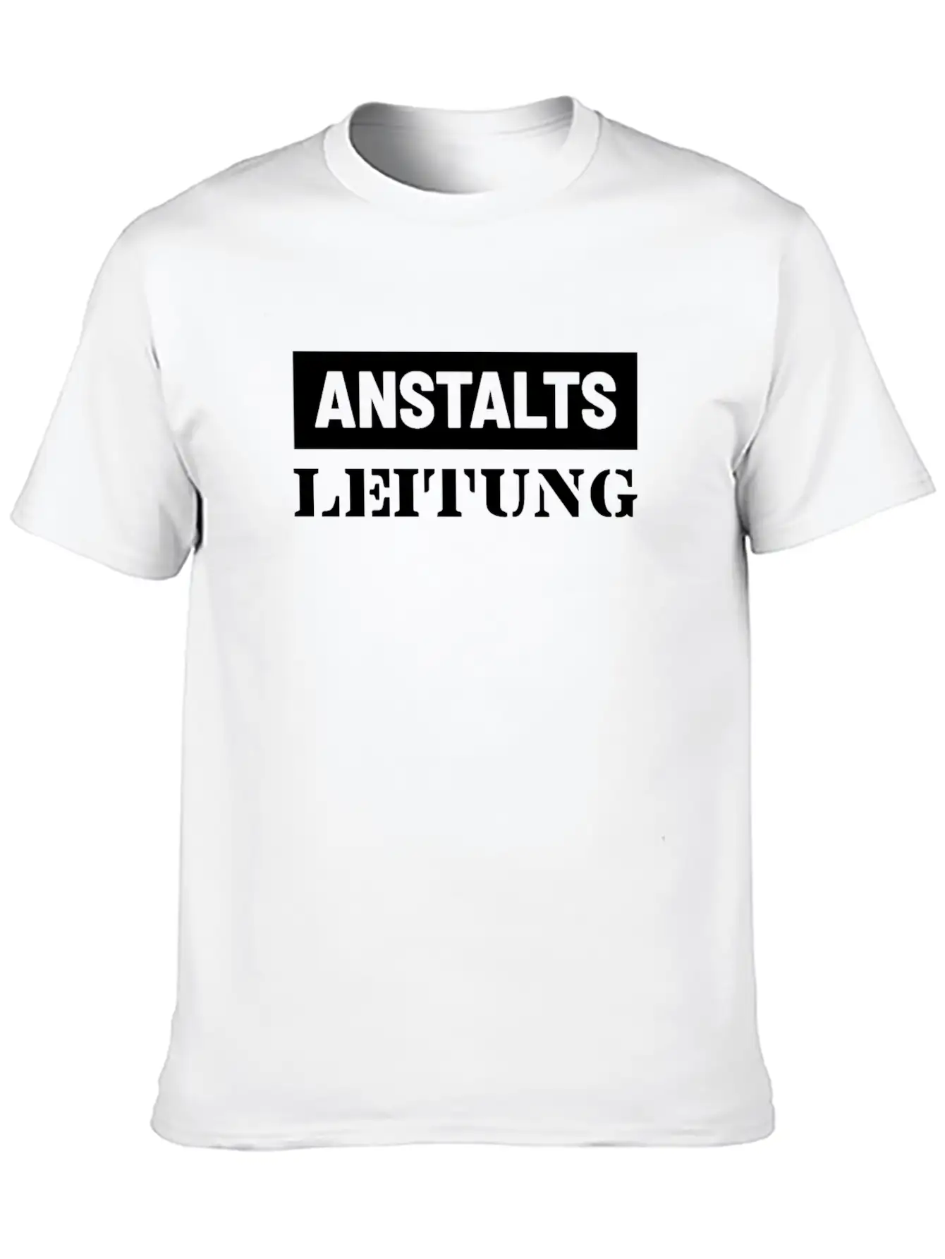 Anstalts Leitung Classic Crew Neck Graphic Tee – Everyday Minimal Look