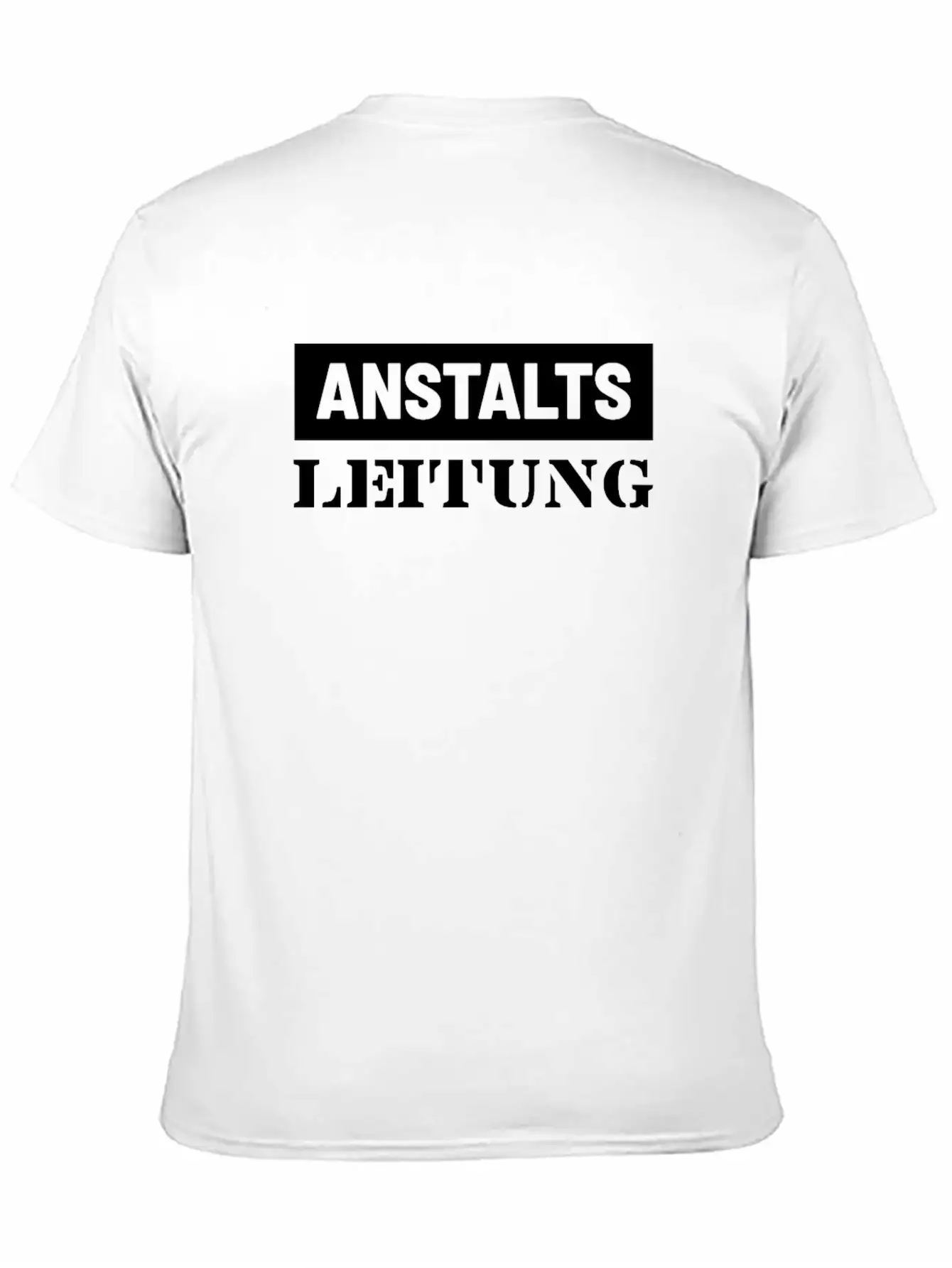 Anstalts Leitung Classic Crew Neck Graphic Tee – Everyday Minimal Look
