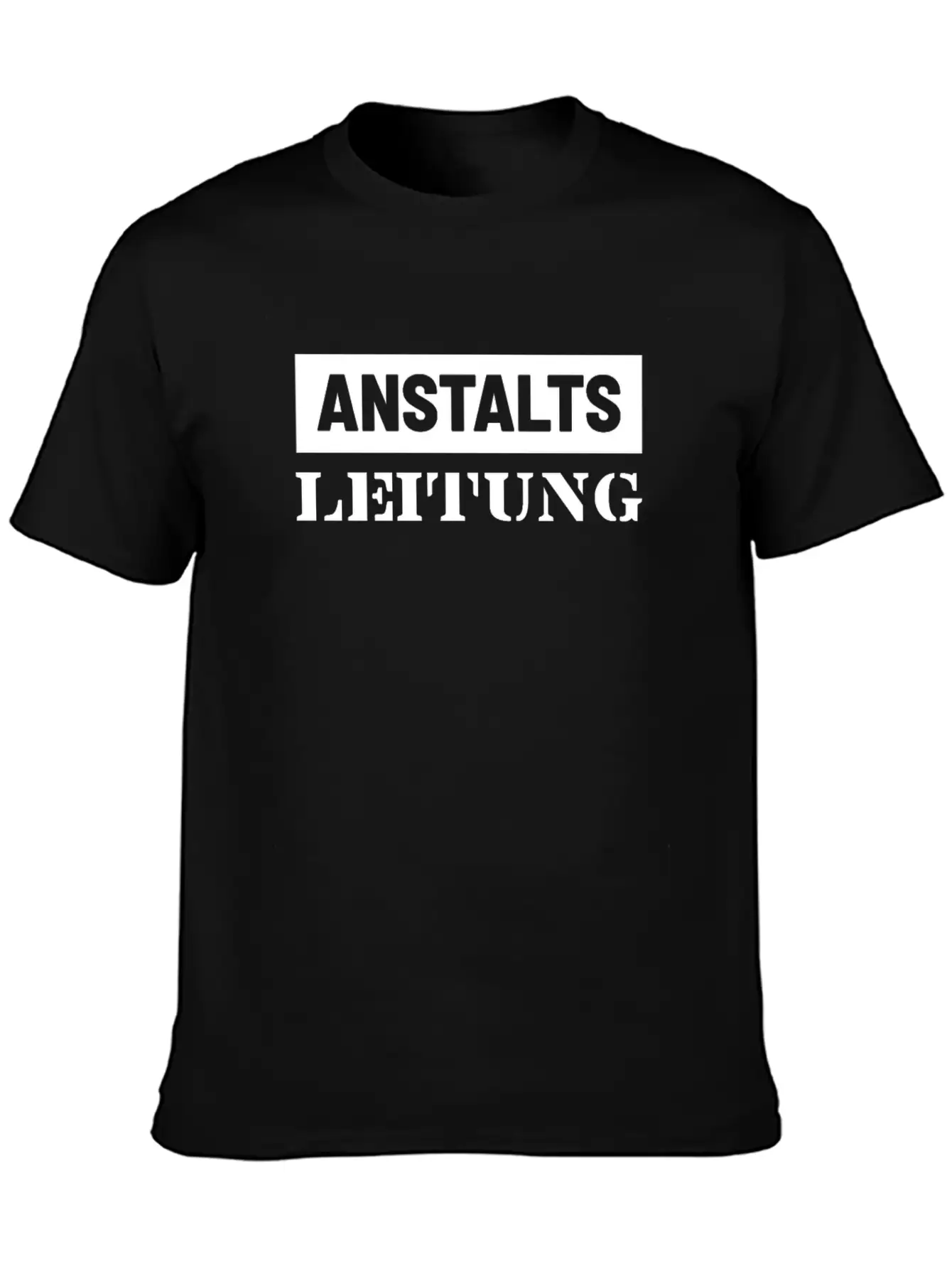 Anstalts Leitung Classic Crew Neck Graphic Tee – Everyday Minimal Look