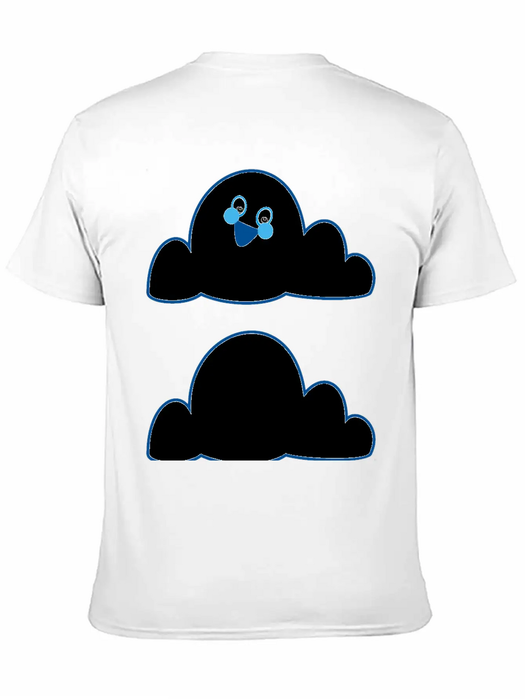 Anthropomorphic Cloud Breathable Graphic T-Shirt – Perfect For Casual Days