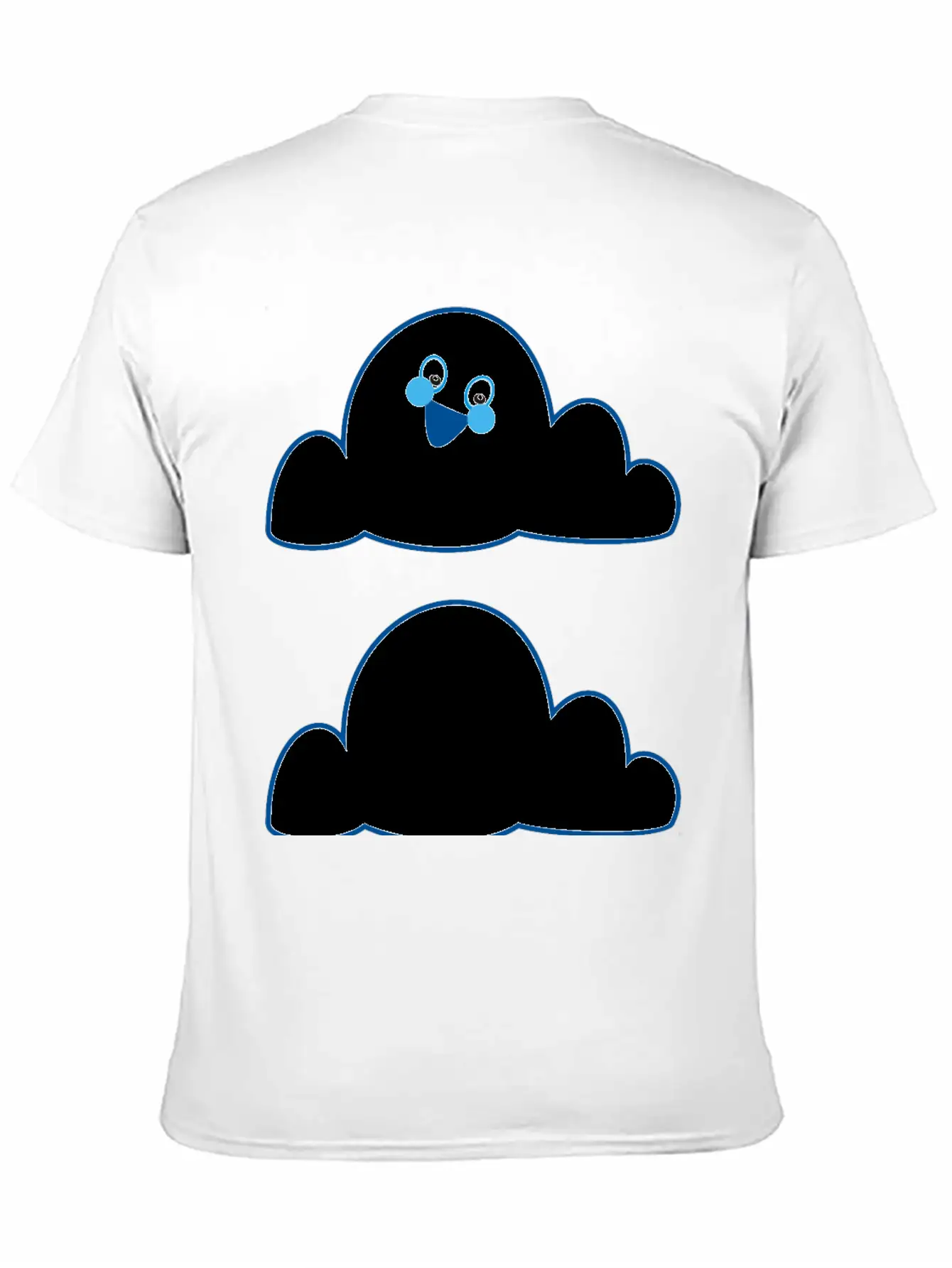 Anthropomorphic Cloud Breathable Graphic T-Shirt – Perfect For Casual Days