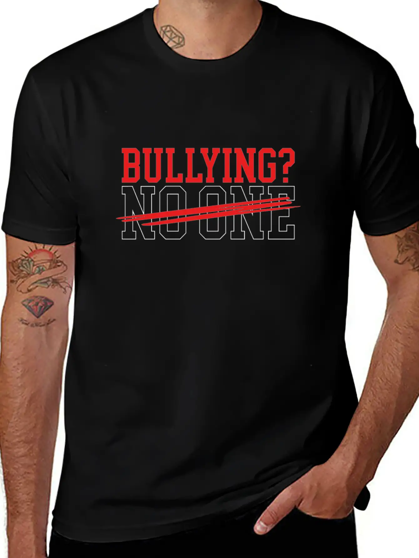 Anti Bullying Gift Bullying No One Stop Bullying Timeless Short Sleeve Tee – Comfy And Minimalist Design