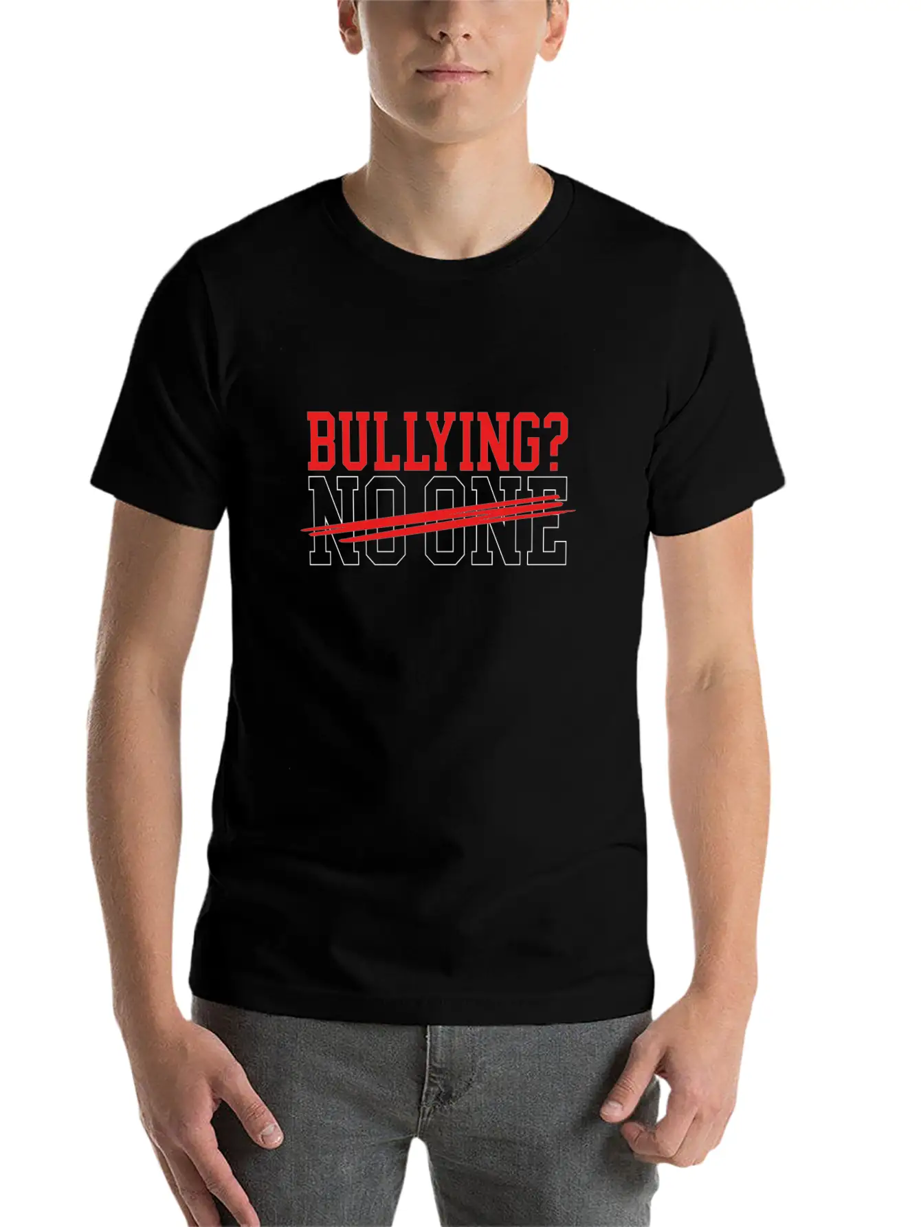 Anti Bullying Gift Bullying No One Stop Bullying Timeless Short Sleeve Tee – Comfy And Minimalist Design