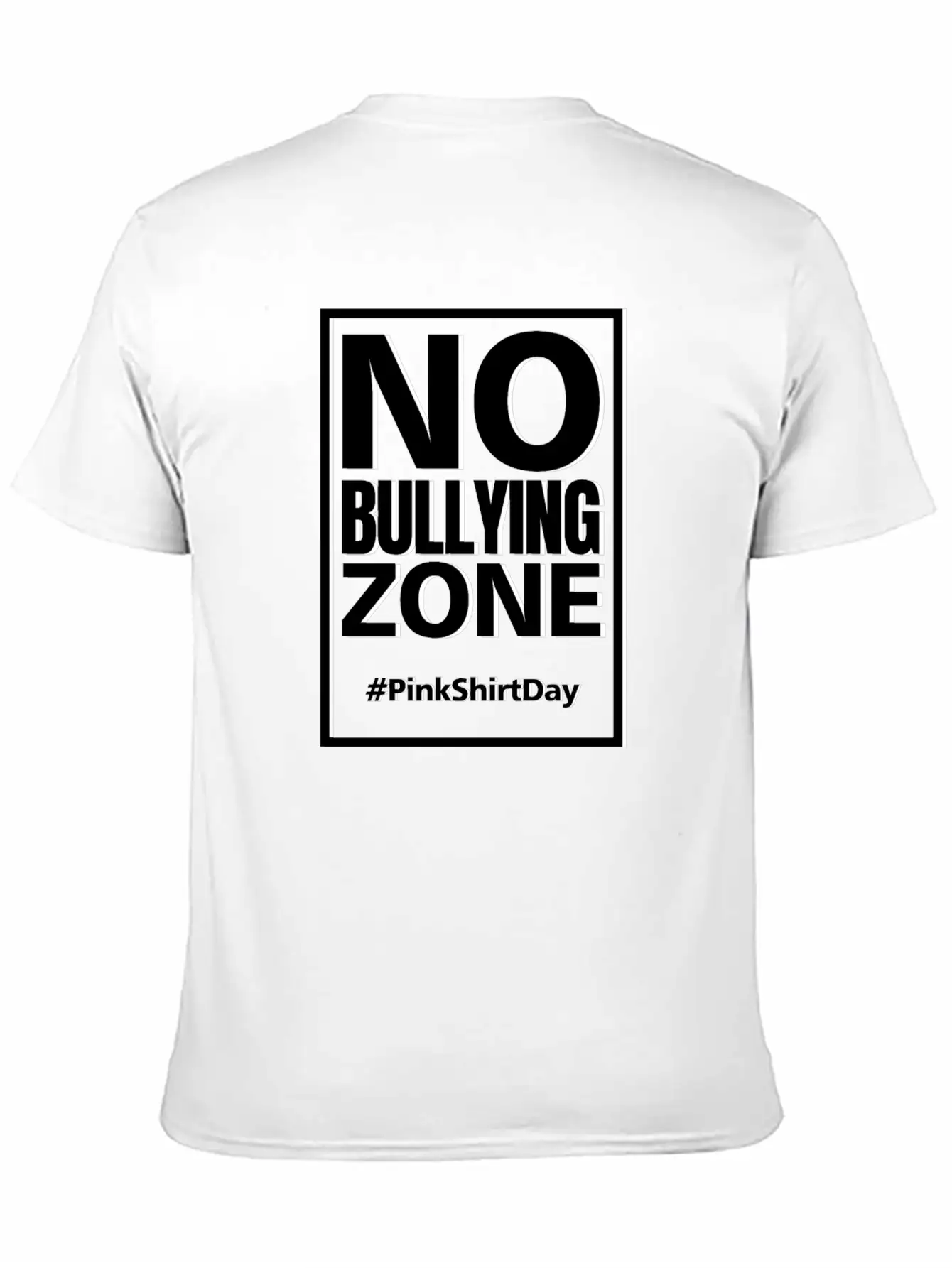 Anti Bullying Pink Shirt Day No Bullying Zone Shir Classic Fit Graphic Tee For Daily Comfort – Unisex Cotton Shirt