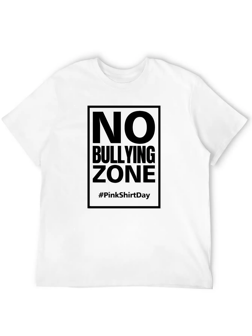 Anti Bullying Pink Shirt Day No Bullying Zone Shir Classic Fit Graphic Tee For Daily Comfort – Unisex Cotton Shirt