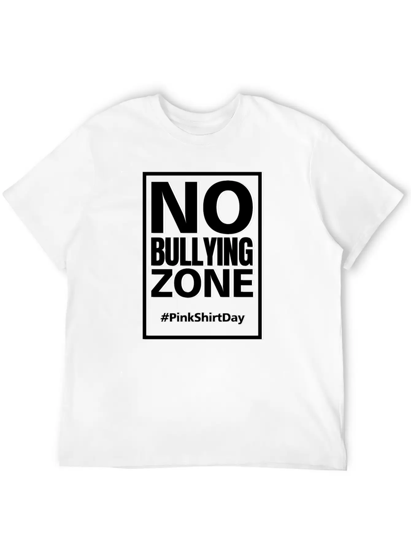 Anti Bullying Pink Shirt Day No Bullying Zone Shir Classic Fit Graphic Tee For Daily Comfort – Unisex Cotton Shirt