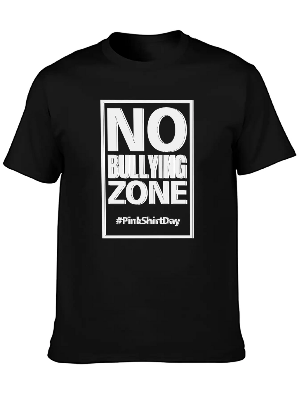 Anti Bullying Pink Shirt Day No Bullying Zone Shir Classic Fit Graphic Tee For Daily Comfort – Unisex Cotton Shirt