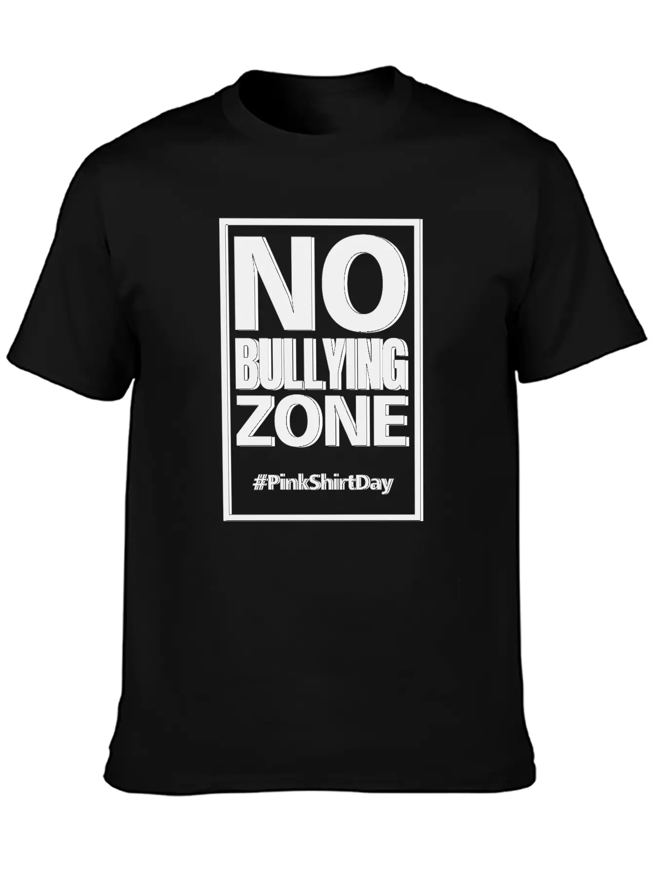 Anti Bullying Pink Shirt Day No Bullying Zone Shir Classic Fit Graphic Tee For Daily Comfort – Unisex Cotton Shirt