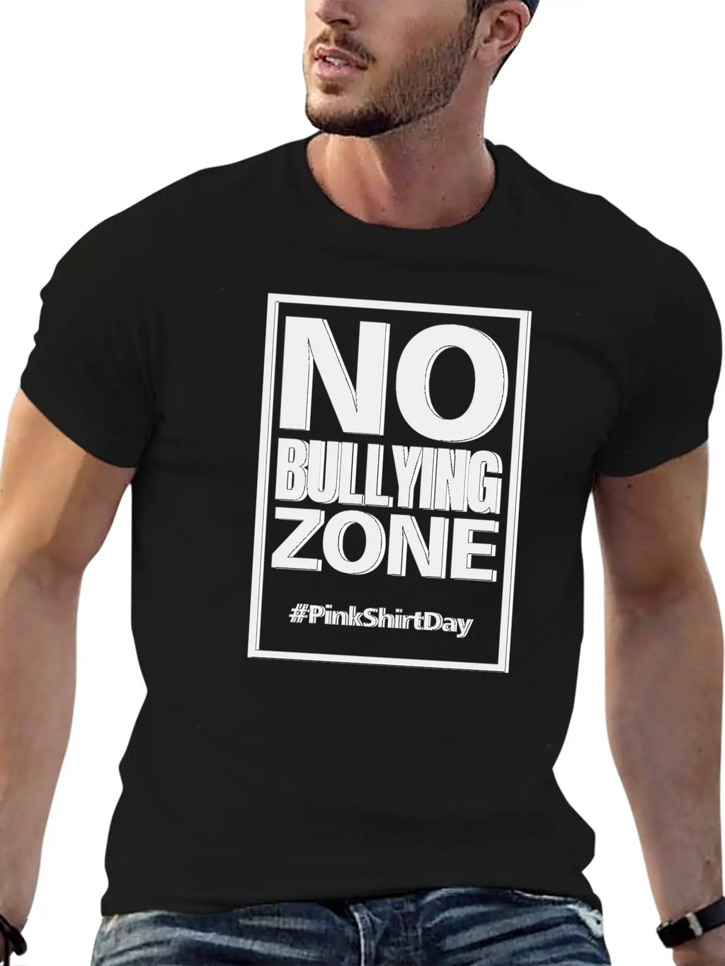 Anti Bullying Pink Shirt Day No Bullying Zone Shir Classic Fit Graphic Tee For Daily Comfort – Unisex Cotton Shirt