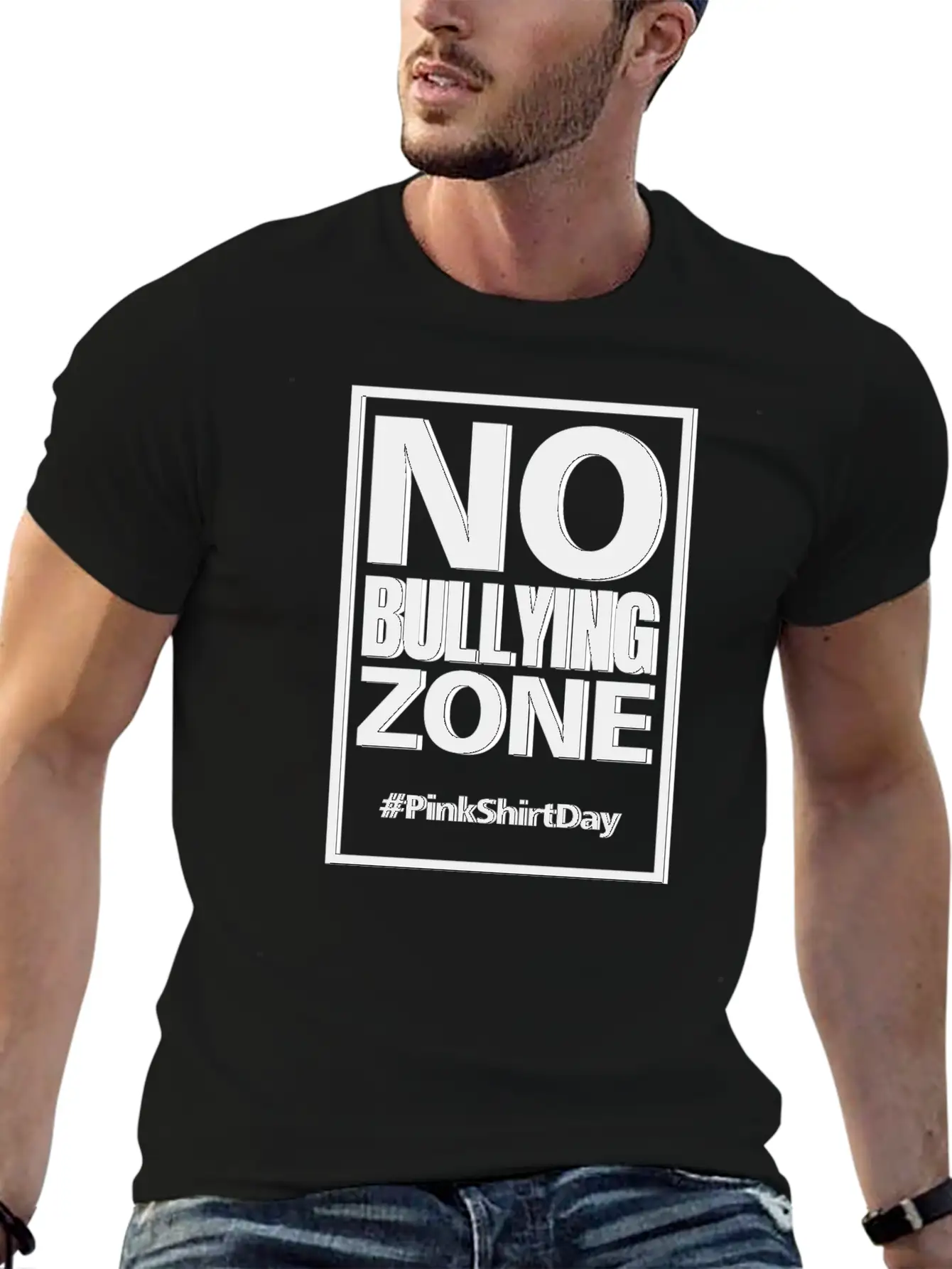 Anti Bullying Pink Shirt Day No Bullying Zone Shir Classic Fit Graphic Tee For Daily Comfort – Unisex Cotton Shirt
