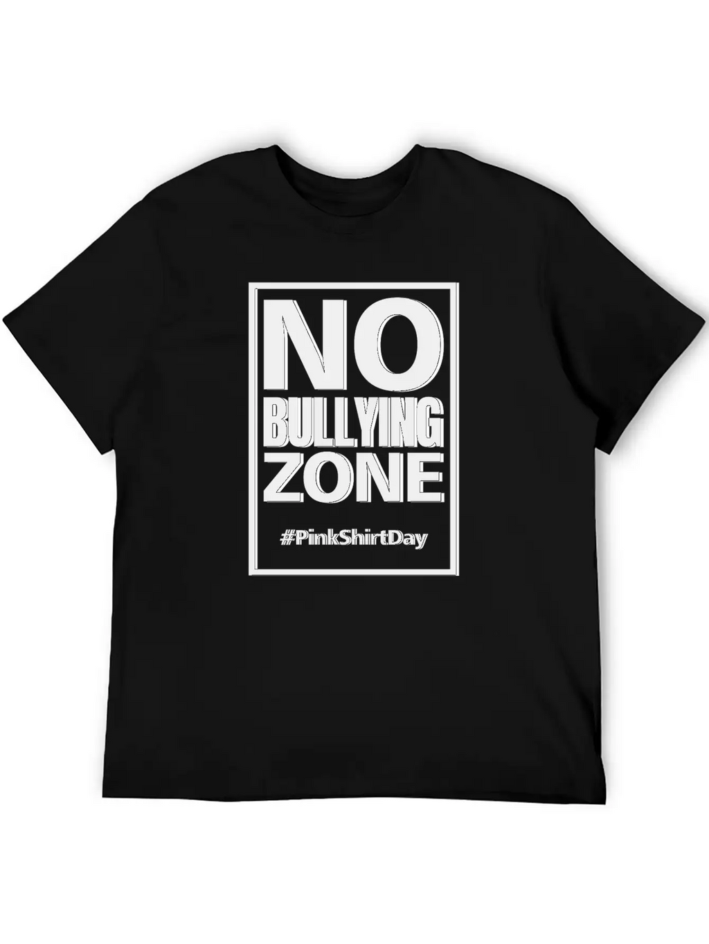 Anti Bullying Pink Shirt Day No Bullying Zone Shir Classic Fit Graphic Tee For Daily Comfort – Unisex Cotton Shirt