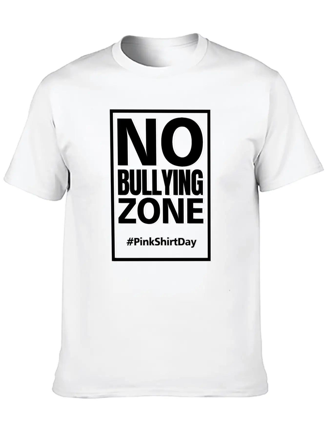 Anti Bullying Pink Shirt Day No Bullying Zone Shir Classic Fit Graphic Tee For Daily Comfort – Unisex Cotton Shirt