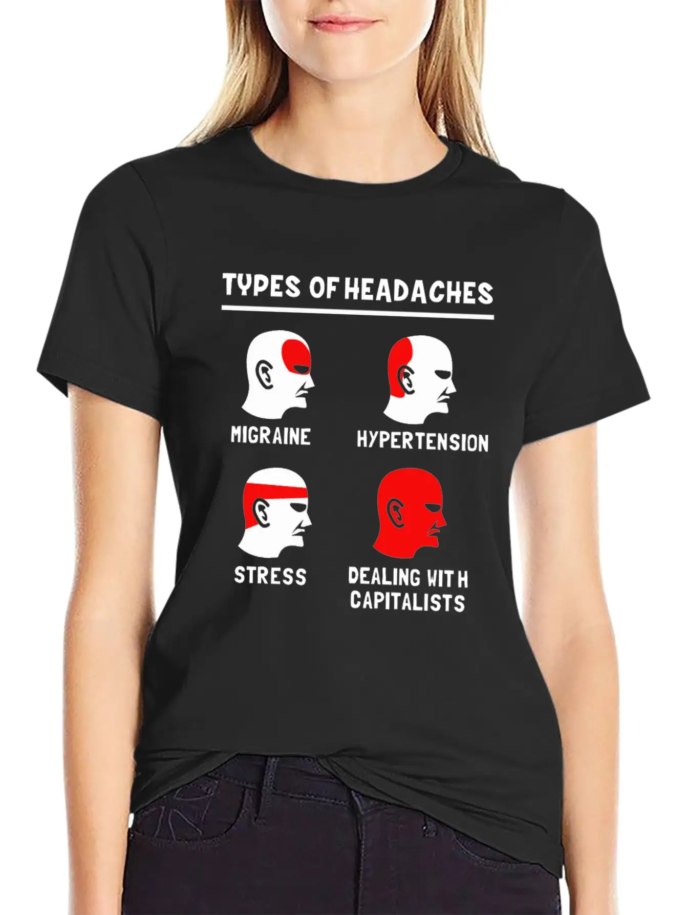 Anti Capitalism Funny Types Of Headache Capitalist Comfortable Minimalist Graphic Tee – Summer Style Essential