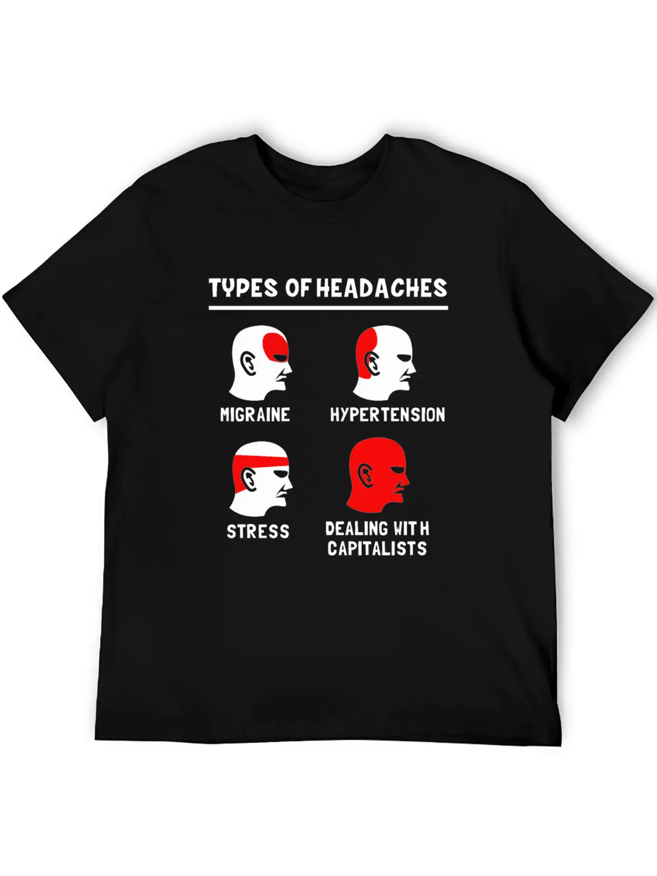 Anti Capitalism Funny Types Of Headache Capitalist Comfortable Minimalist Graphic Tee – Summer Style Essential