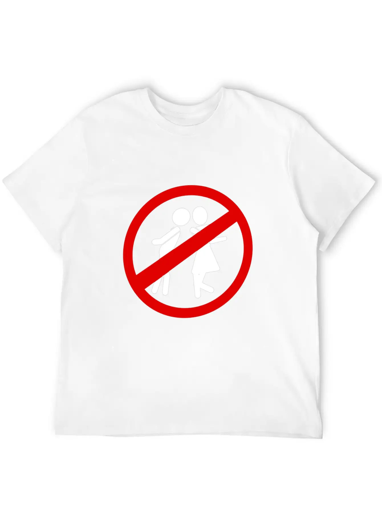 Anti Valentine Kissing Is Not Allowed Simple Everyday Graphic Tee – Lightweight Summer Wear
