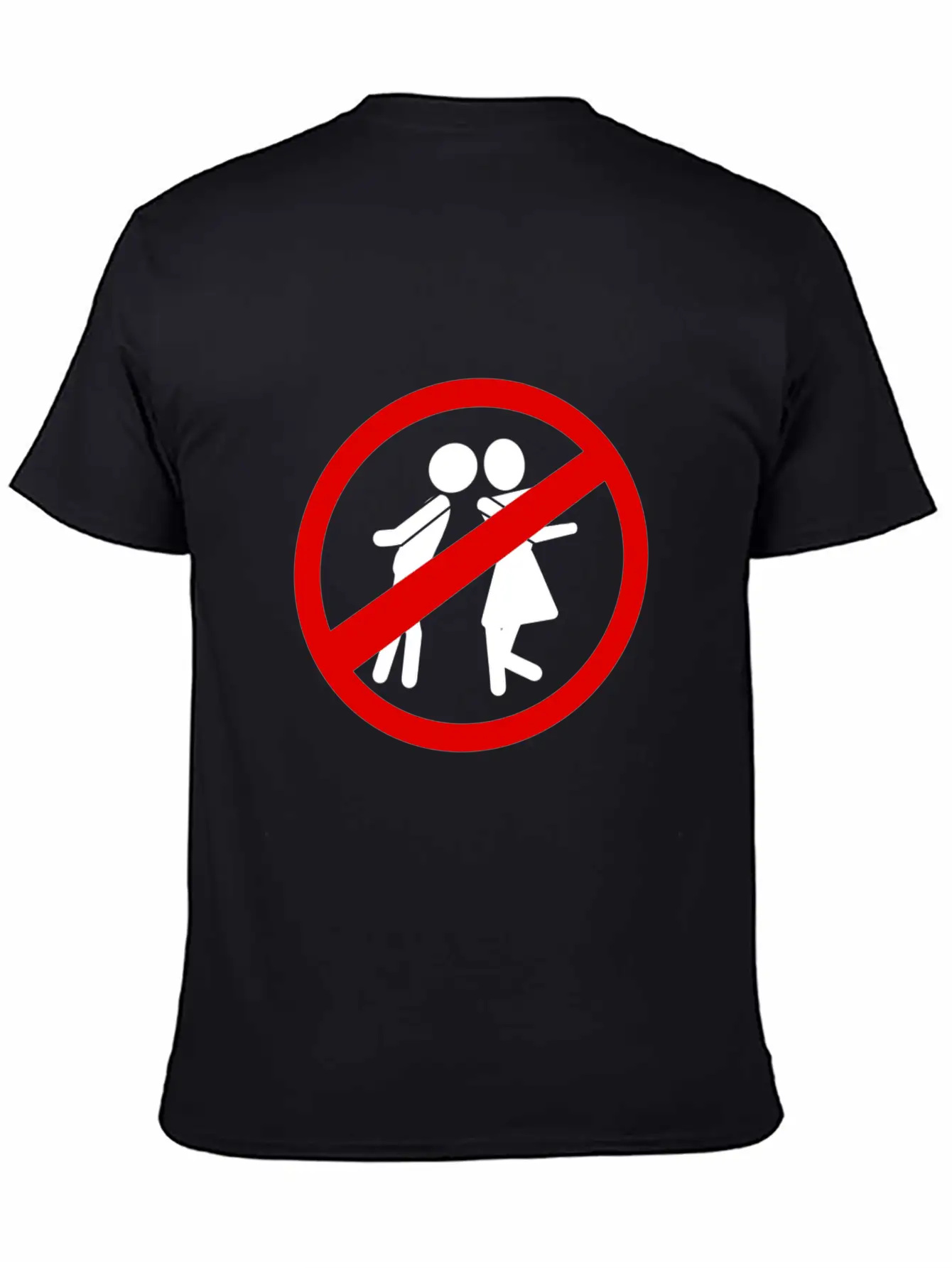 Anti Valentine Kissing Is Not Allowed Simple Everyday Graphic Tee – Lightweight Summer Wear