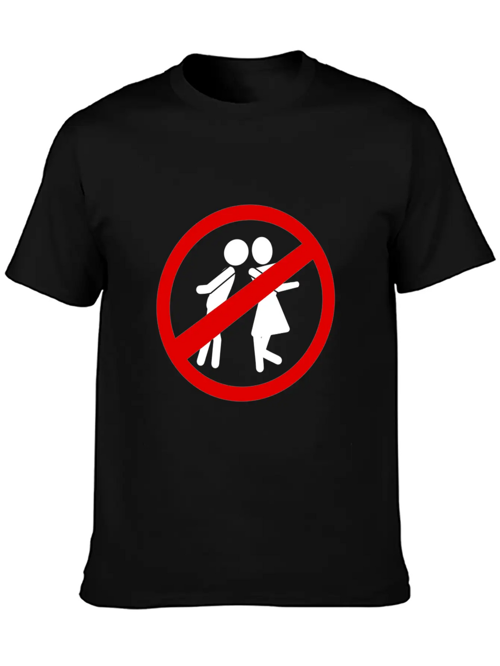 Anti Valentine Kissing Is Not Allowed Simple Everyday Graphic Tee – Lightweight Summer Wear