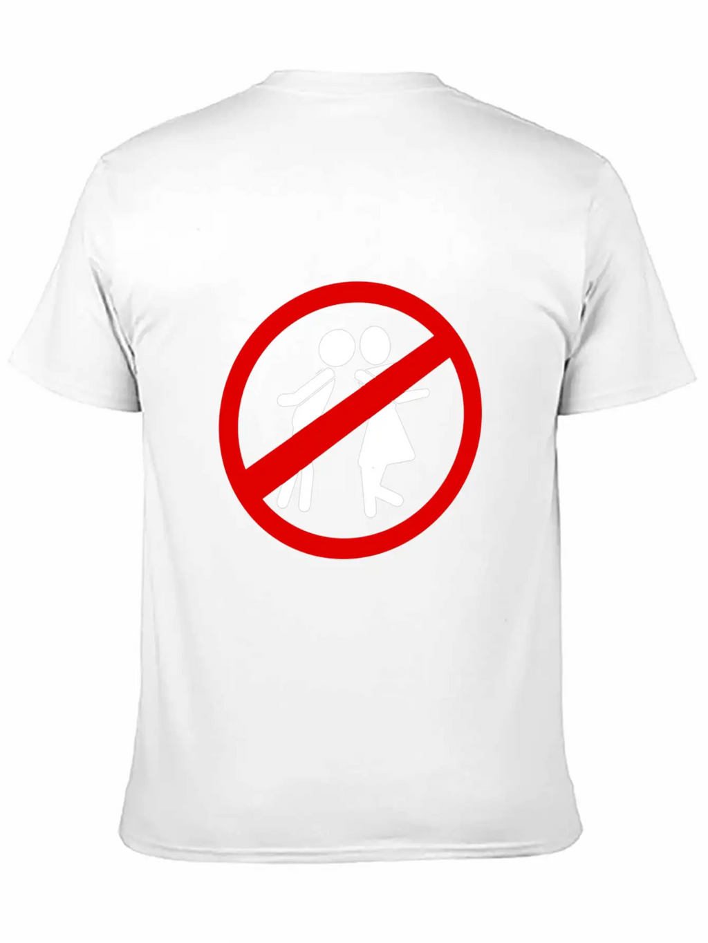 Anti Valentine Kissing Is Not Allowed Simple Everyday Graphic Tee – Lightweight Summer Wear