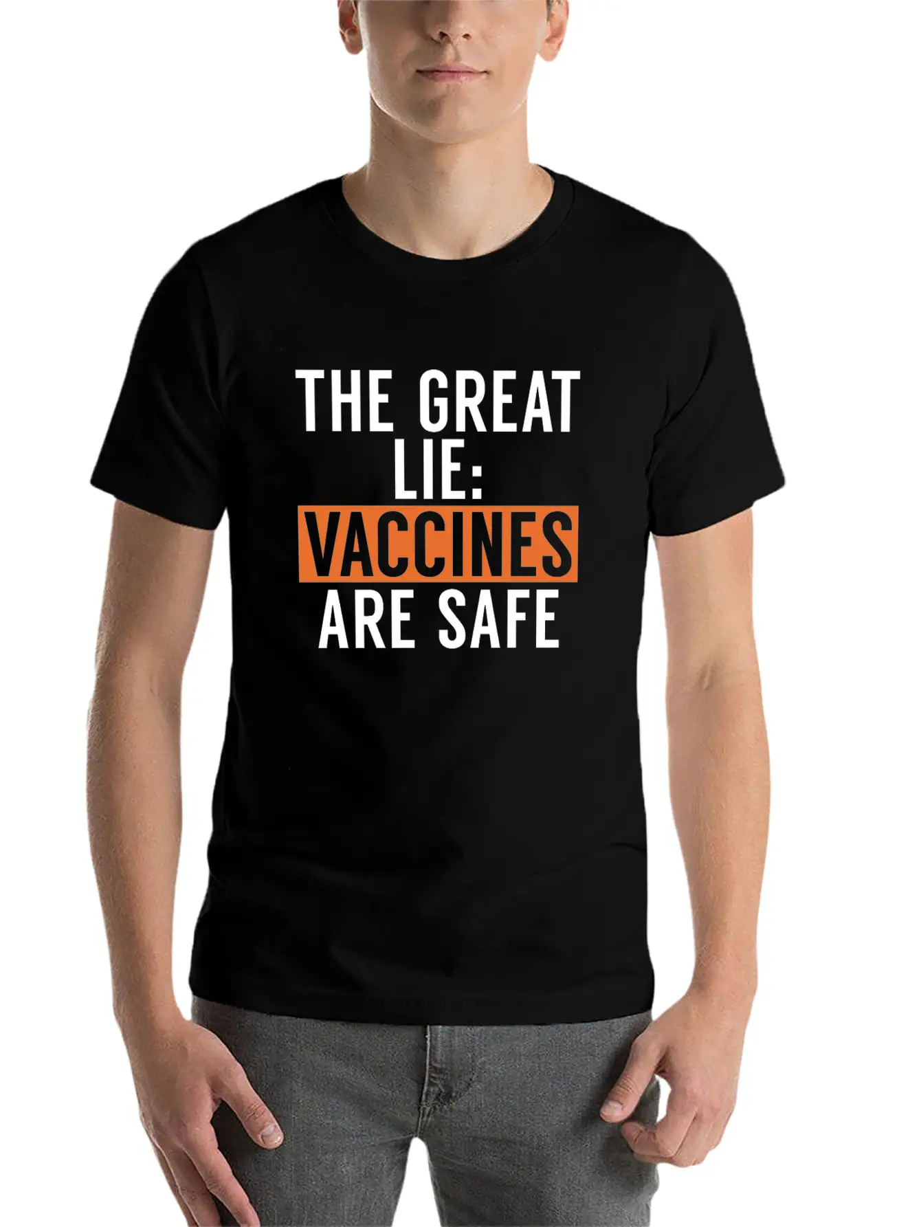 Anti-Vax No Vaccines Anti Vaccination Timeless Short Sleeve Tee – Comfy And Minimalist Design