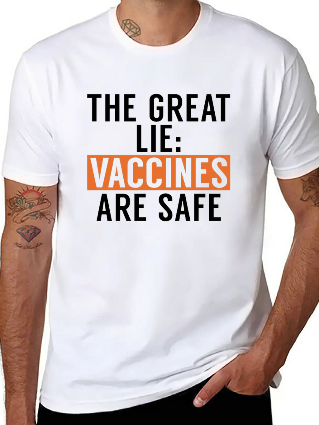 Anti-Vax No Vaccines Anti Vaccination Timeless Short Sleeve Tee – Comfy And Minimalist Design