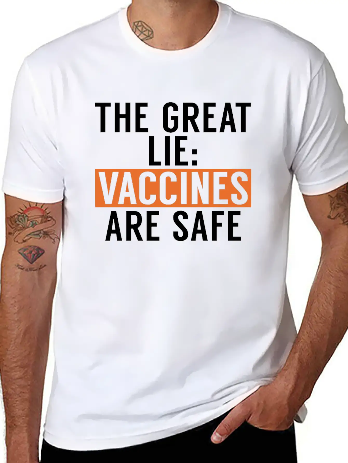 Anti-Vax No Vaccines Anti Vaccination Timeless Short Sleeve Tee – Comfy And Minimalist Design