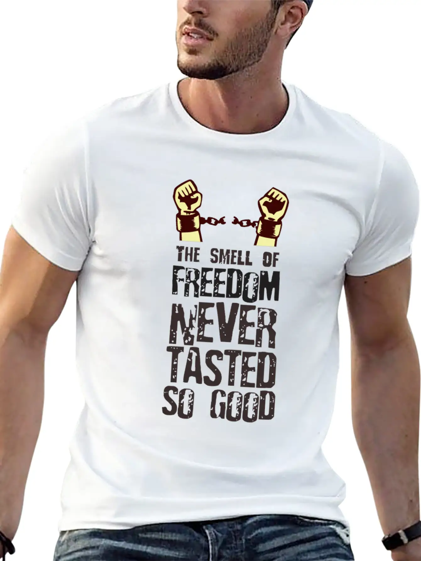 Anticipate The Smell And Taste Of Freedom Timeless Short Sleeve Tee – Comfy And Minimalist Design