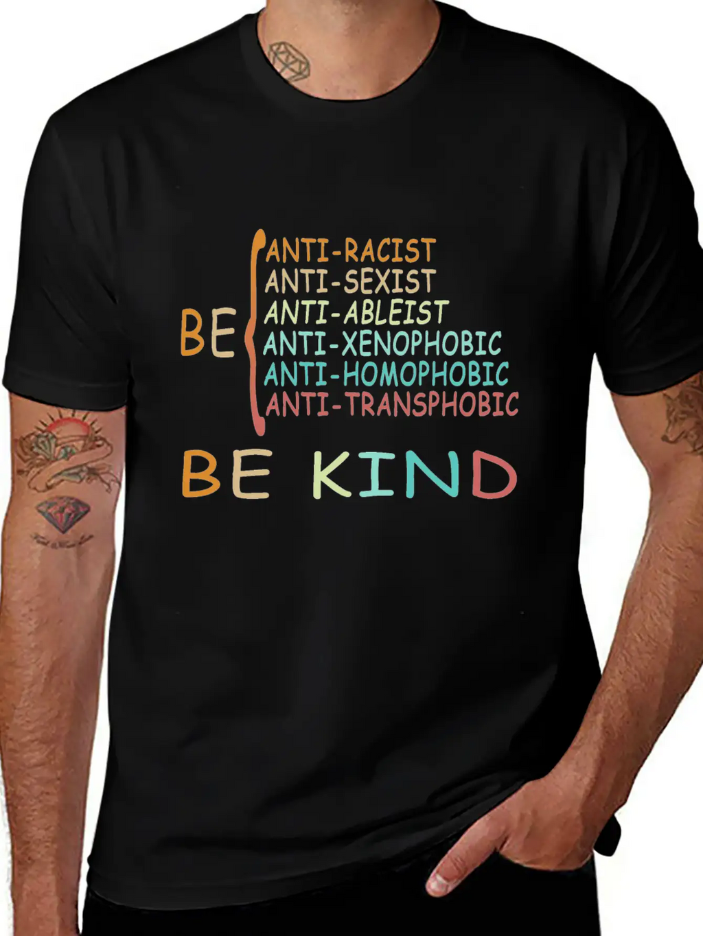 Antiracism IS KIND Simple Everyday Graphic Tee – Lightweight Summer Wear
